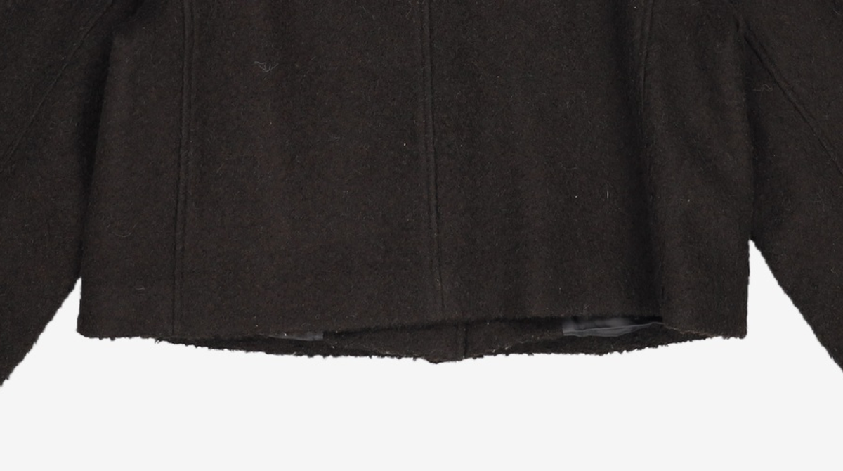 던스트(DUNST) CROP SINGLE WOOL COAT BOUCLE S