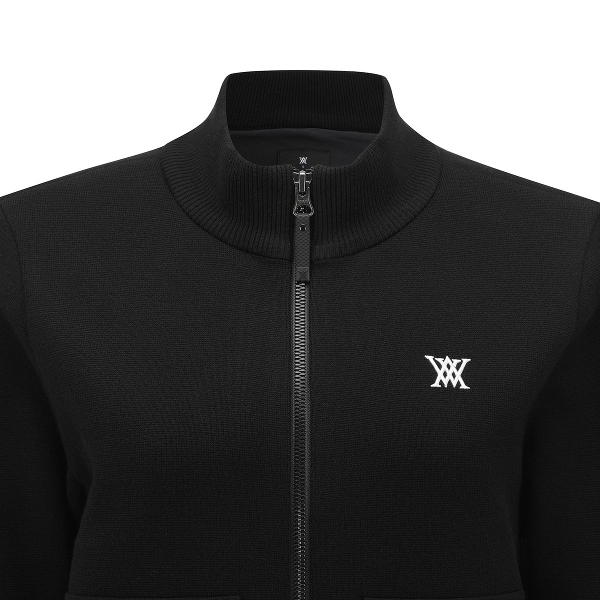 어뉴골프(ANEW GOLF) WOMEN POCKET PATCH SWEATER CARDIGAN_BK