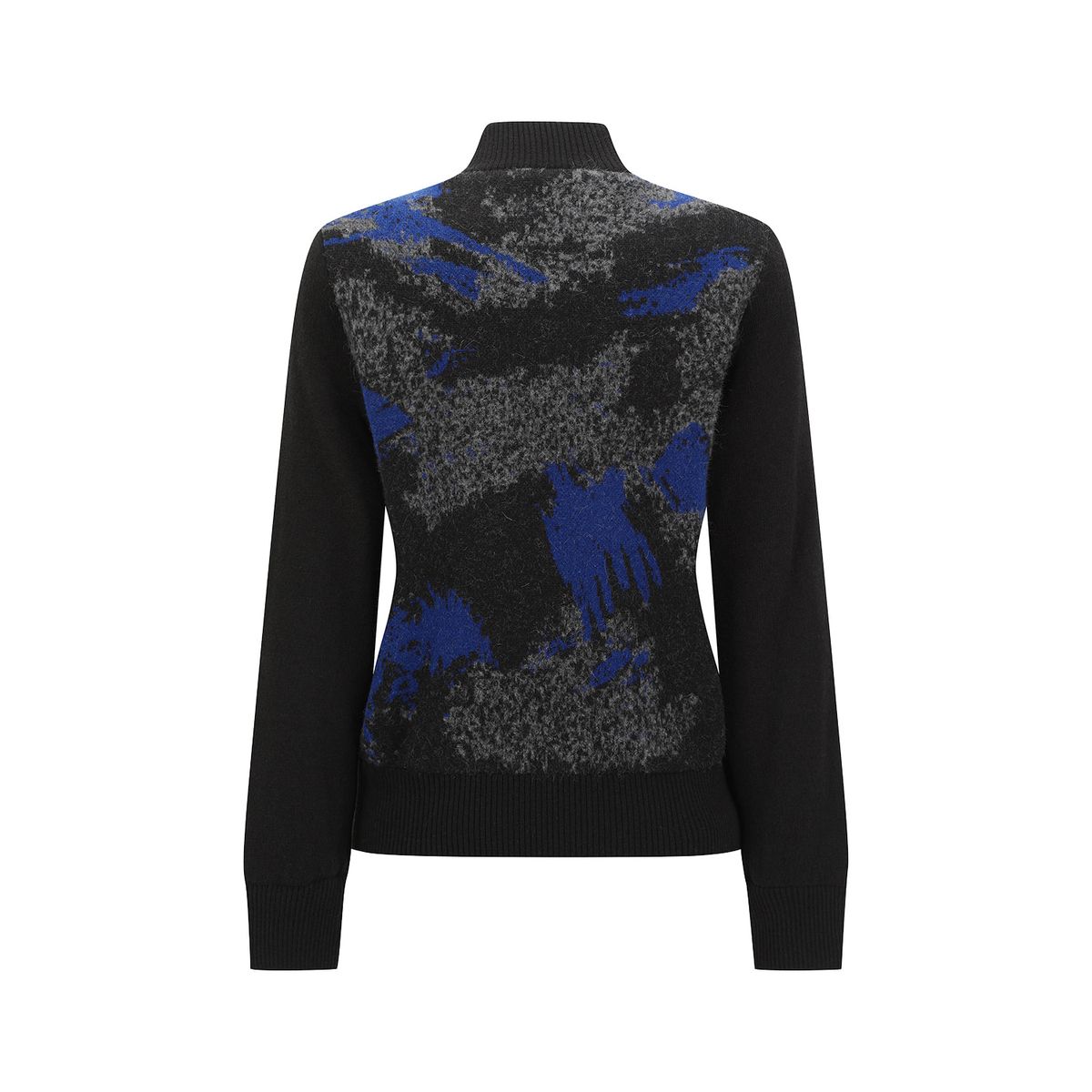 어뉴골프(ANEW GOLF) WOMEN WI BRUSHSTROKE WINDPROOF KNIT CARDIGAN_BL