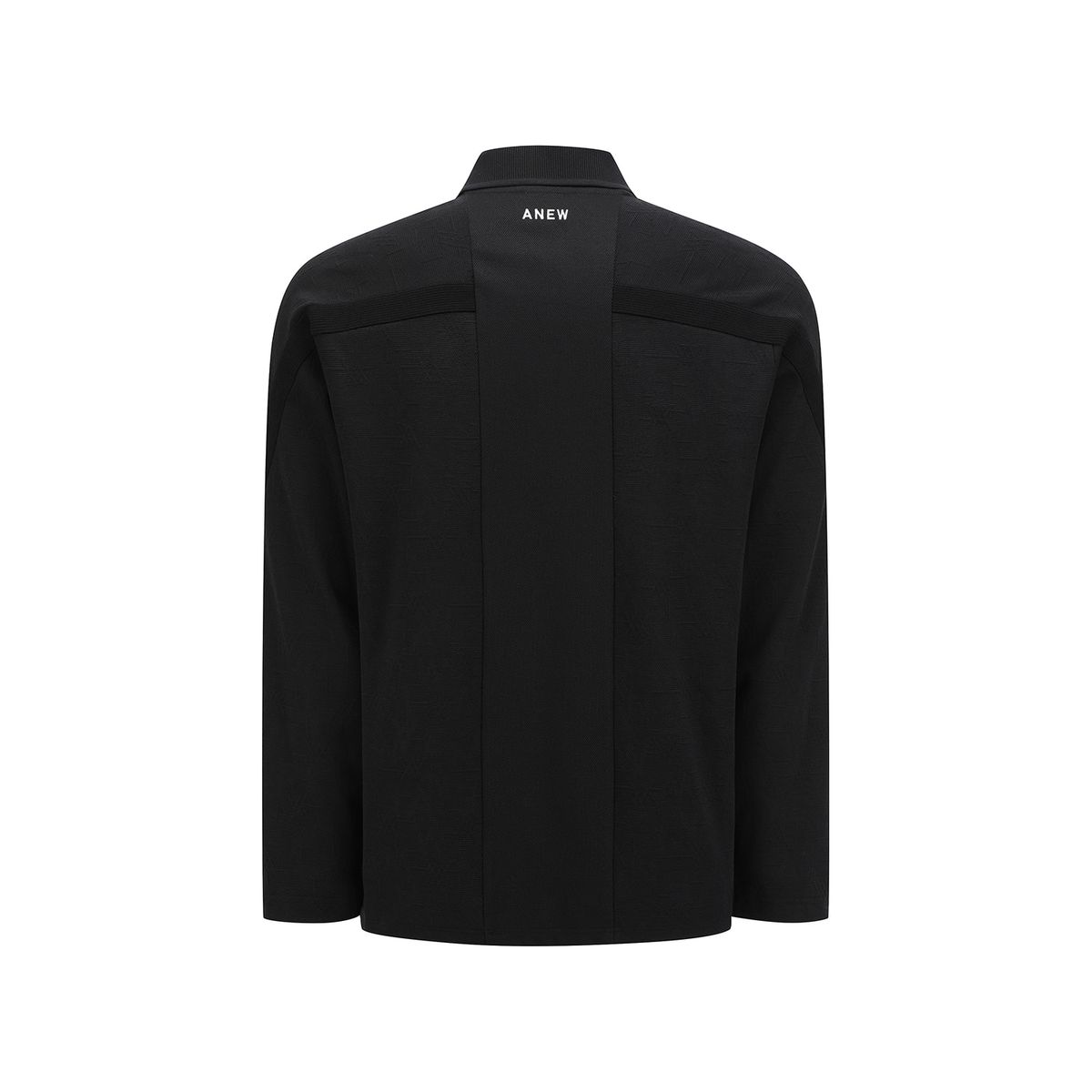 어뉴골프(ANEW GOLF) MEN LOGO JACQUARD T-SHIRT_BK