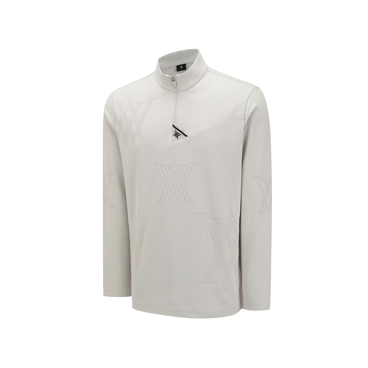 어뉴골프(ANEW GOLF) MEN PATTERN HALF-ZIP T-SHIRT_LE