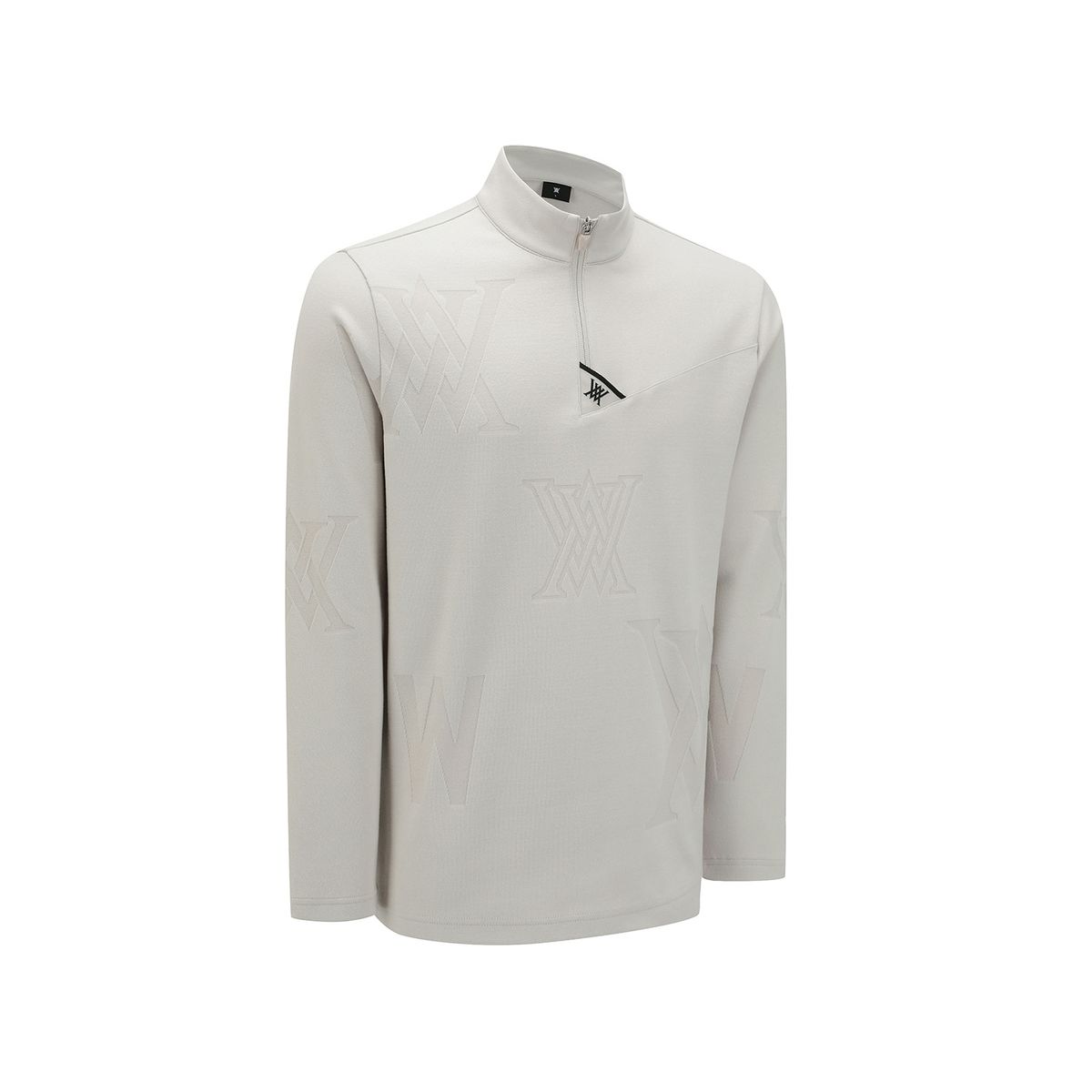어뉴골프(ANEW GOLF) MEN PATTERN HALF-ZIP T-SHIRT_LE