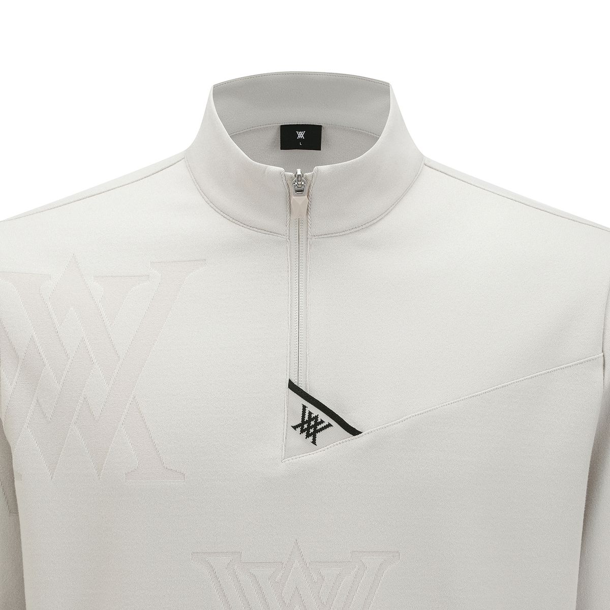 어뉴골프(ANEW GOLF) MEN PATTERN HALF-ZIP T-SHIRT_LE