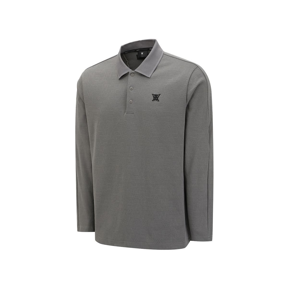 어뉴골프(ANEW GOLF) MEN LOGO JACQUARD T-SHIRT_DG