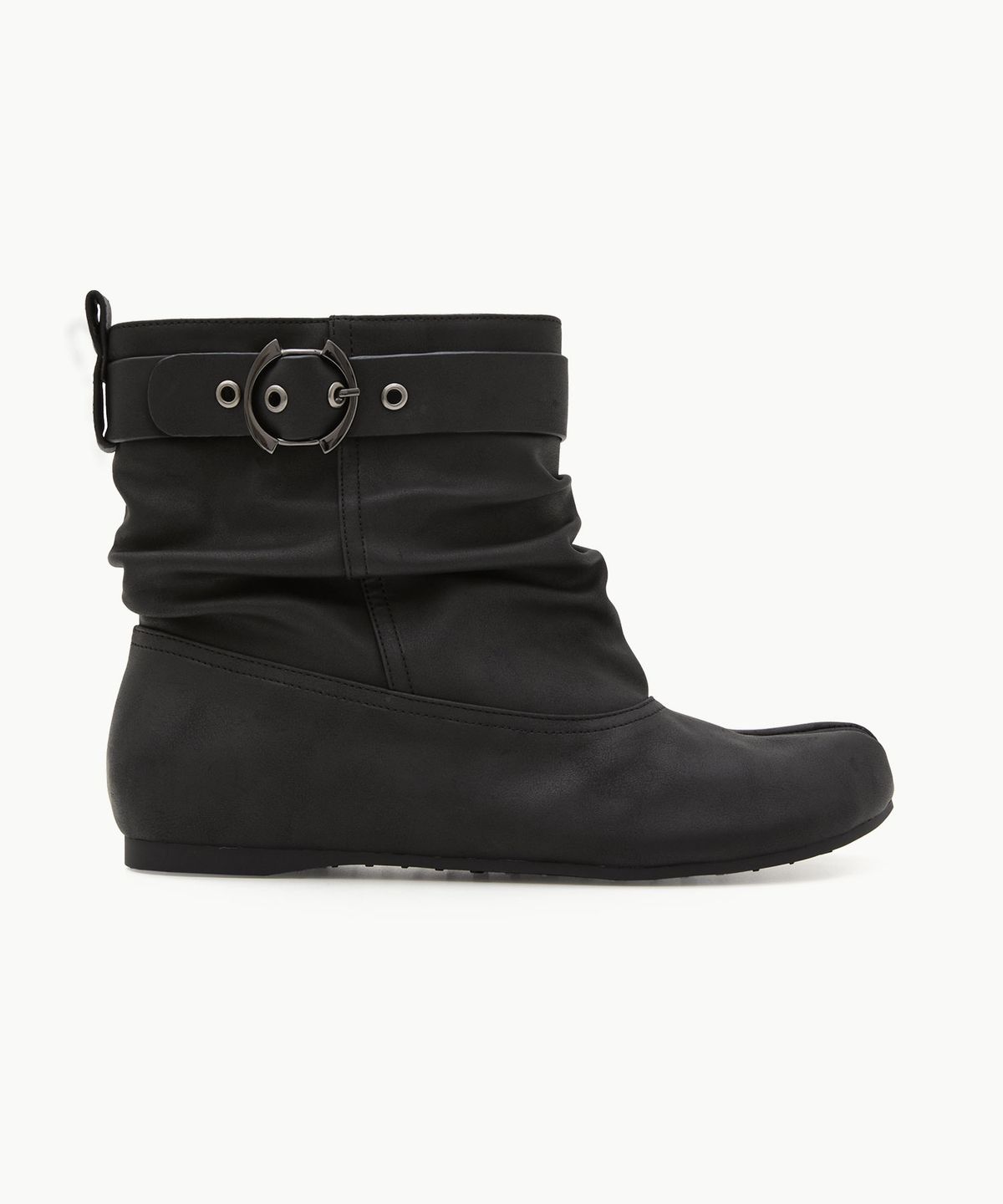 페이즈(PAES) Vintage Shirring Ankle Boots / Black