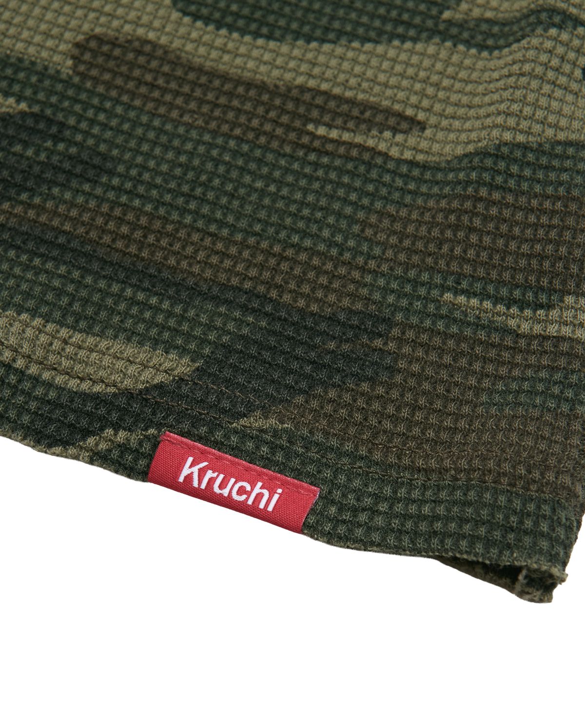 크루치(KRUCHI) RAW WAFFLE CAMO FLARE PANTS (CAMO) WOMENS