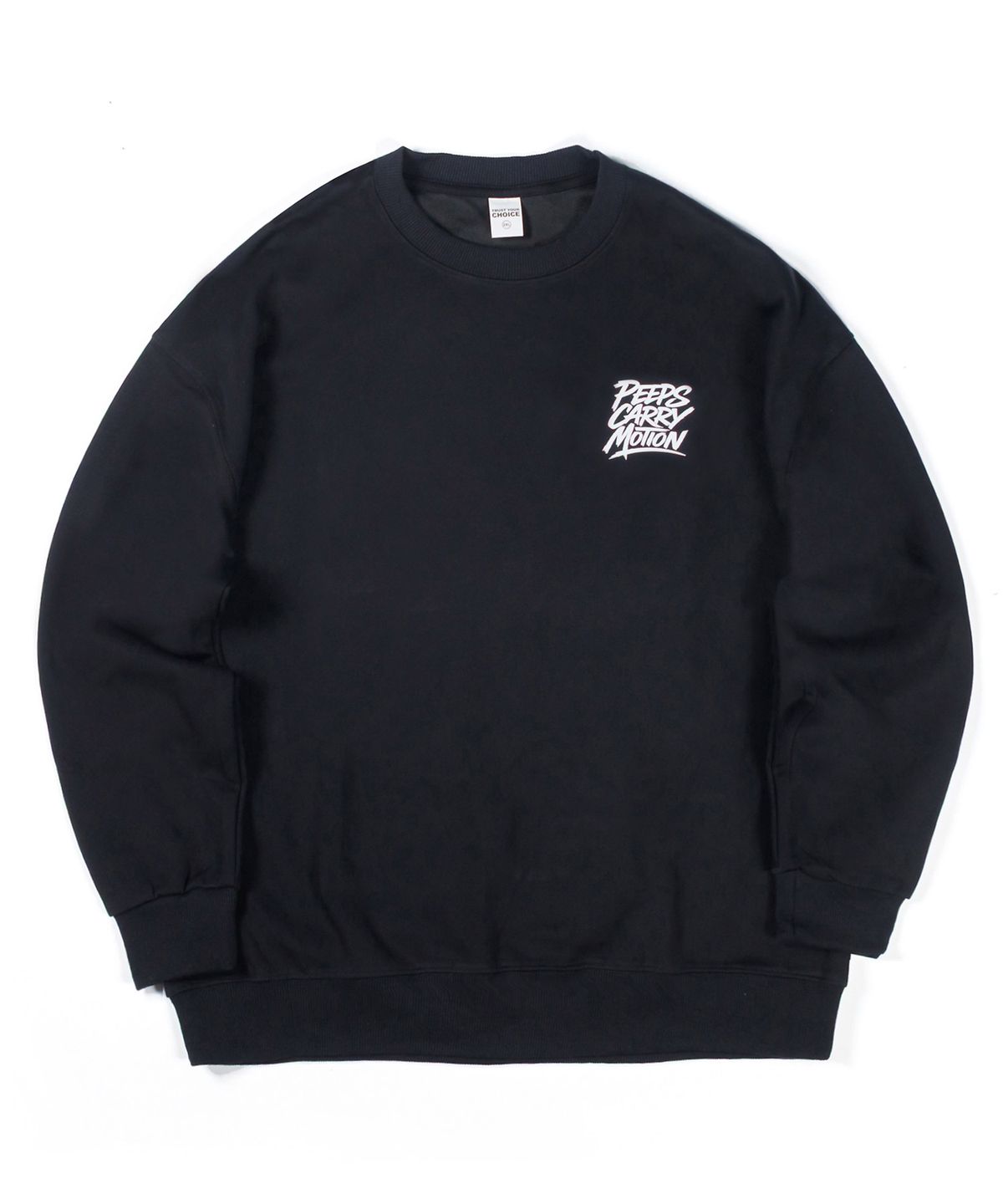 핍스(PEEPS) Carry Motion Sweatshirt (BLACK)