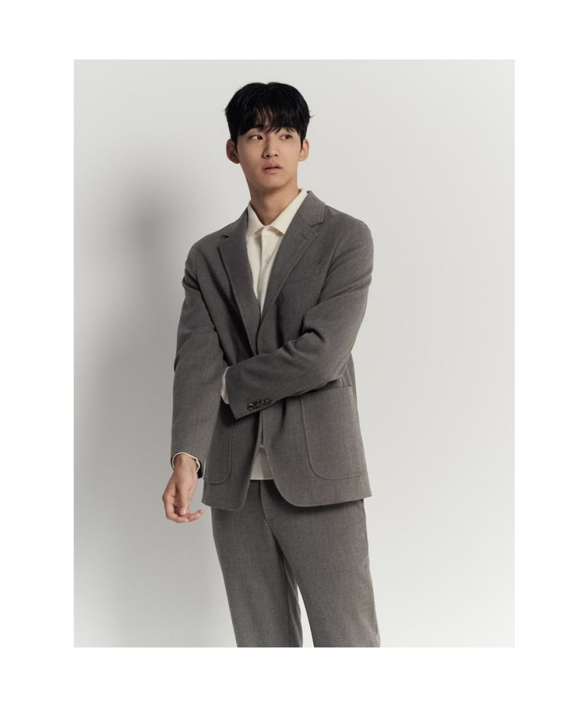 빈폴 멘(BEANPOLE MEN) 홈스펀 셋업 재킷  브라운