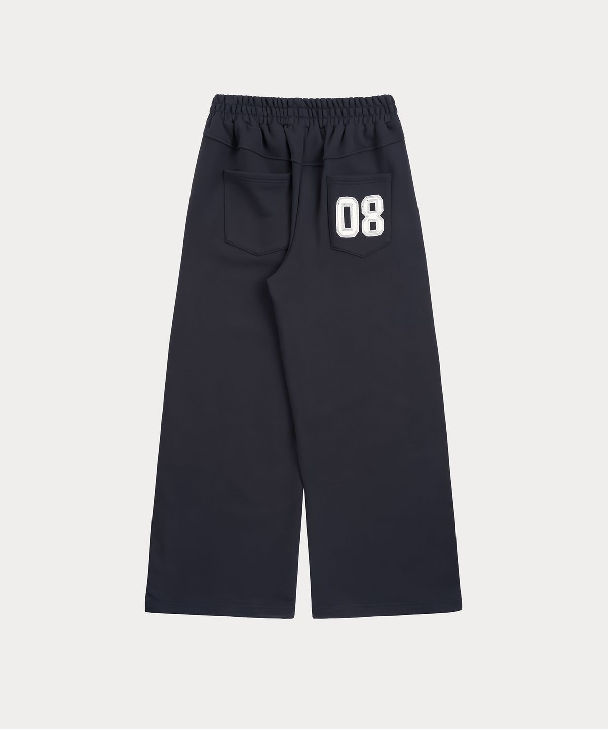 오우앗(OUAT) 로고패치 와이드 스트링 팬츠 (NAVY)