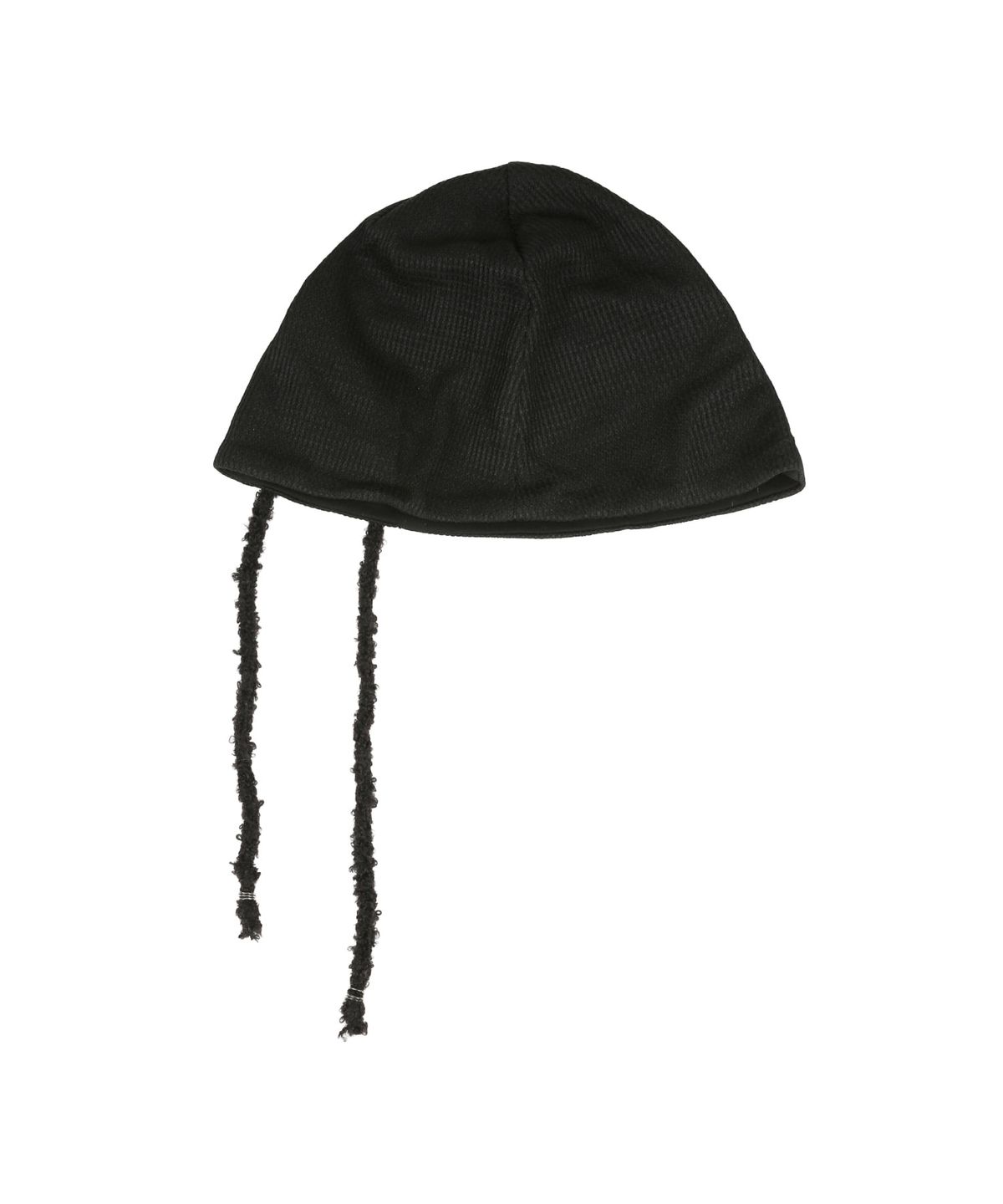 오디너리 홀리데이(ORDINARY HOLIDAY) LACE-UP BEANIE [BLACK]