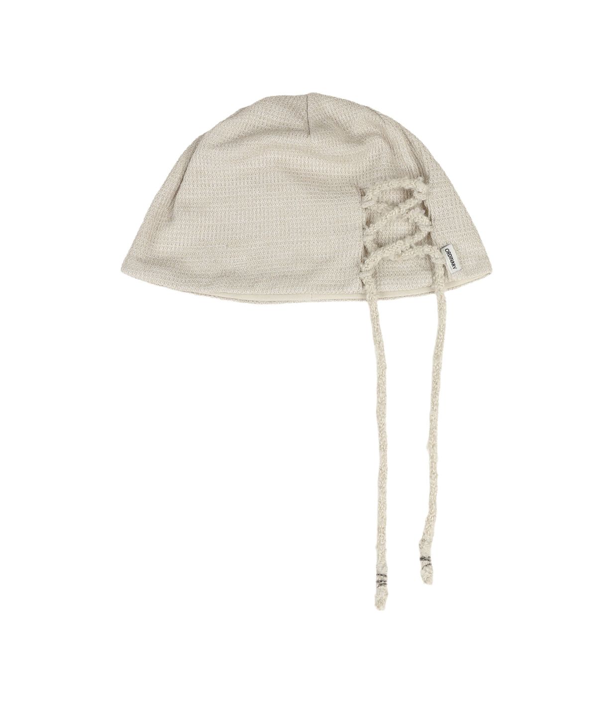 오디너리 홀리데이(ORDINARY HOLIDAY) LACE-UP BEANIE [BEIGE]