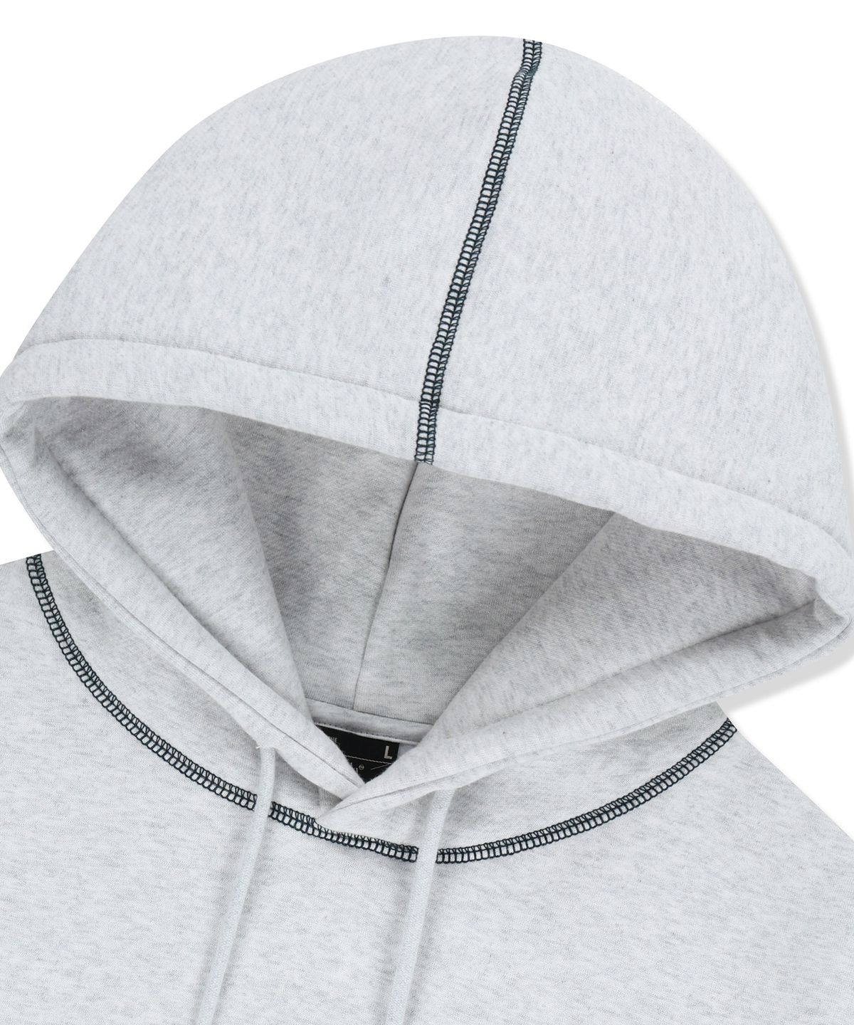 브라운브레스(BROWNBREATH) TAG APPLIQUE HOODIE  (3colors)