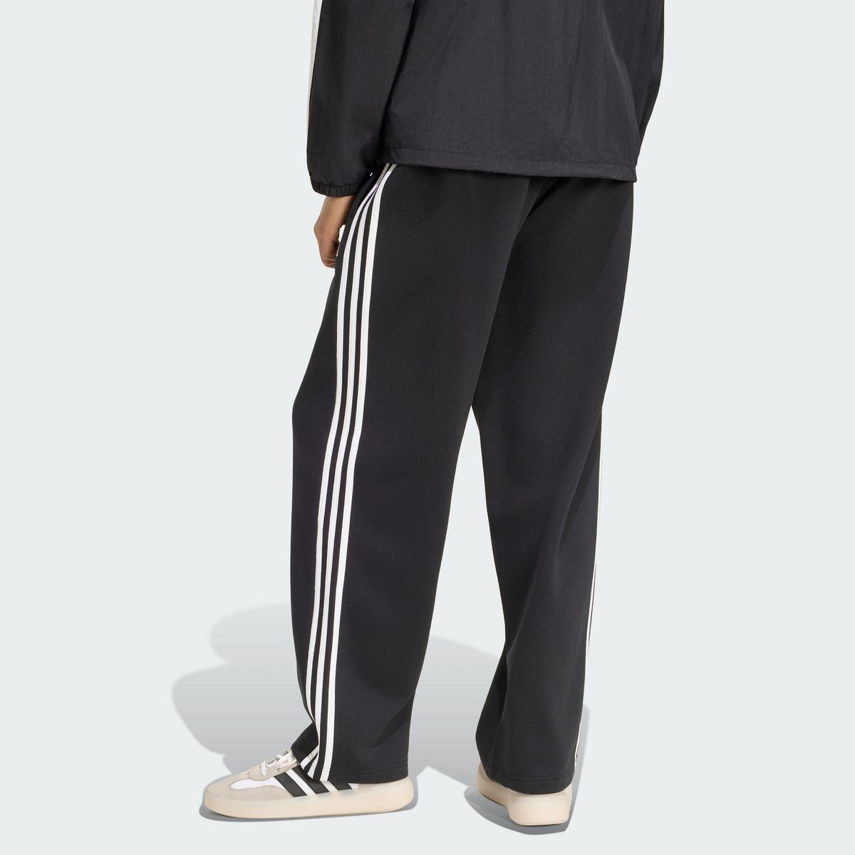 아디다스(ADIDAS) 에센셜 3-스트라이프 플리스 레그 오픈 헴 팬츠 KY6625