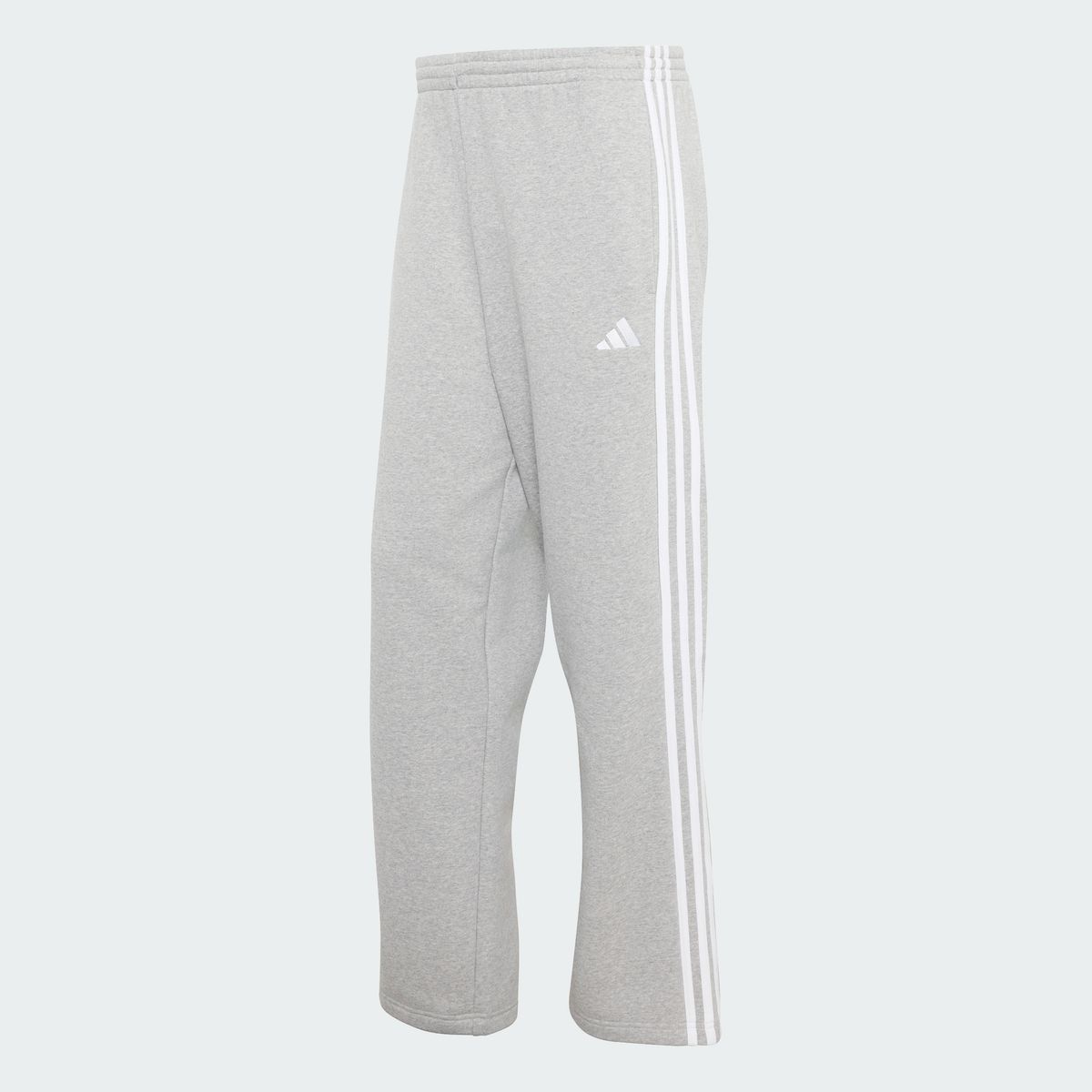 아디다스(ADIDAS) 에센셜 3-스트라이프 플리스 레그 오픈 헴 팬츠 KY0760