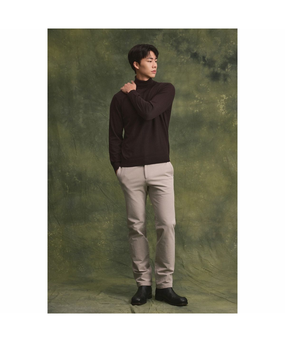 브렌우드(BRENTWOOD) B브러쉬 변형 몰스킨 솔리드 팬츠 BRPAW26611IVX