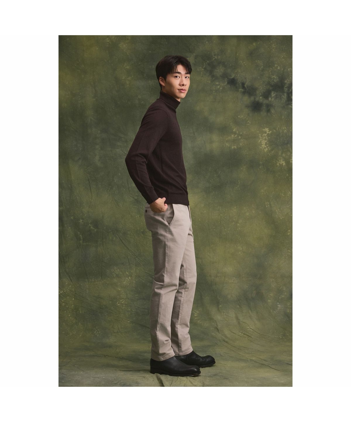 브렌우드(BRENTWOOD) B브러쉬 변형 몰스킨 솔리드 팬츠 BRPAW26611IVX