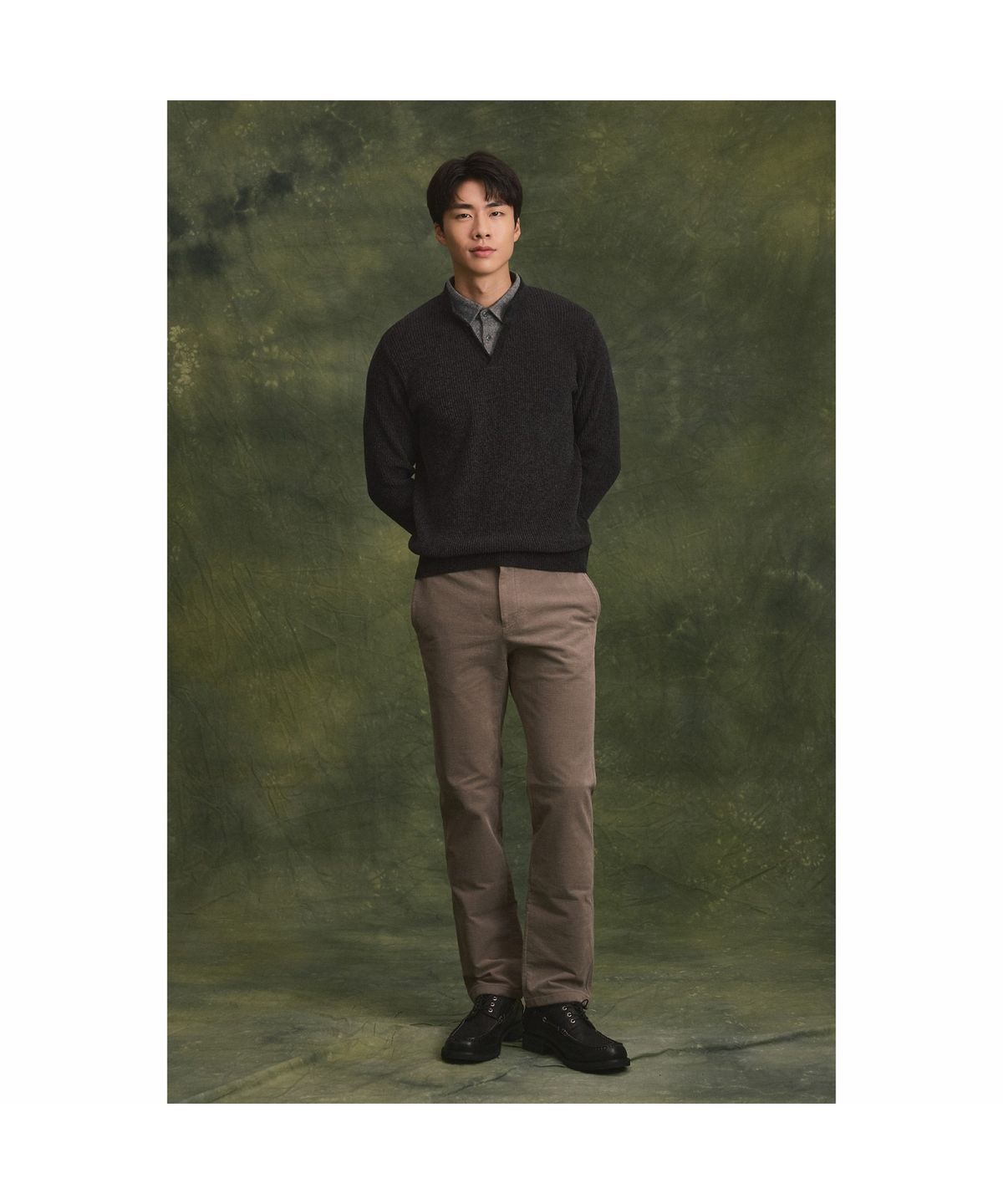 브렌우드(BRENTWOOD) B브러쉬 변형 몰스킨 솔리드 팬츠 BRPAW26611BEX