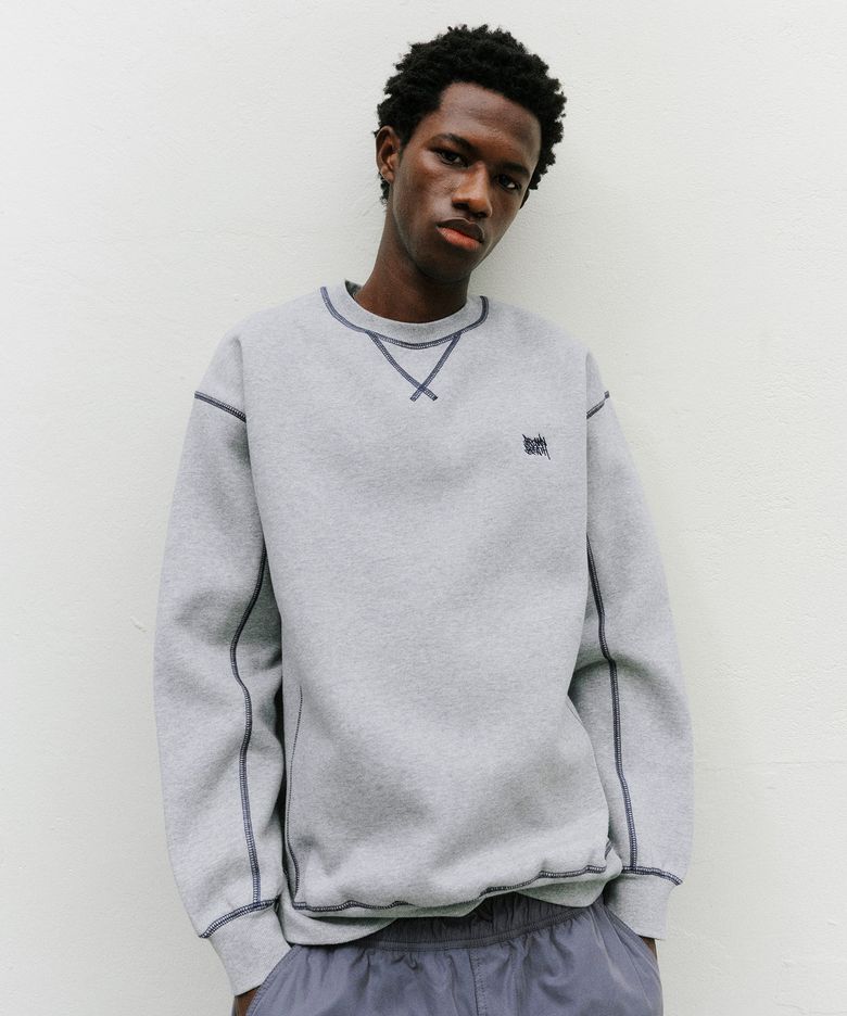 TAG APPLIQUE CREWNECK  (2colors)