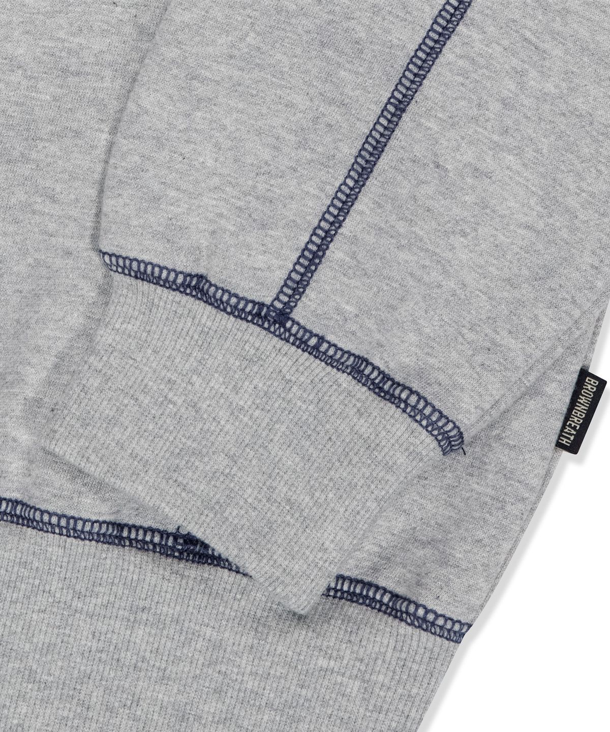 브라운브레스(BROWNBREATH) TAG APPLIQUE CREWNECK  (2colors)