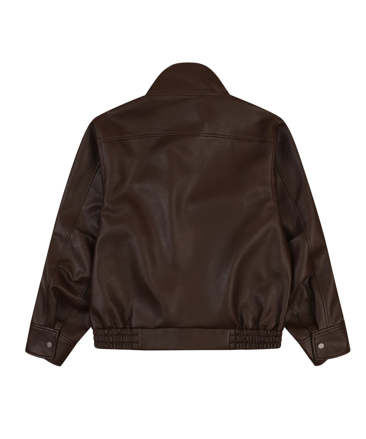 오디너리 홀리데이(ORDINARY HOLIDAY) BELTED OVERSIZED LEATHER JUMPER [BROWN]