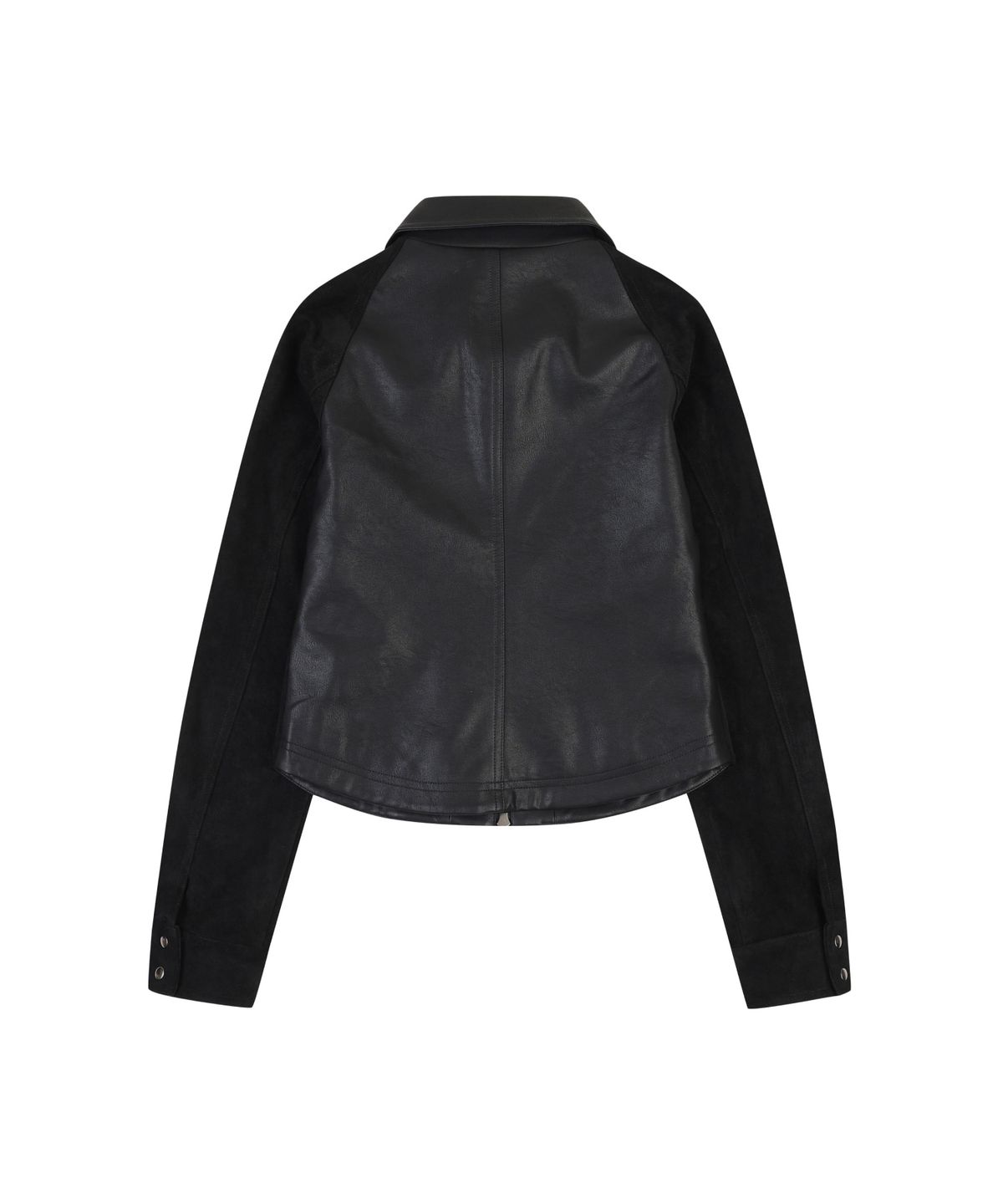 오디너리 홀리데이(ORDINARY HOLIDAY) SUEDE MIXED LEATHER JACKET [BLACK]