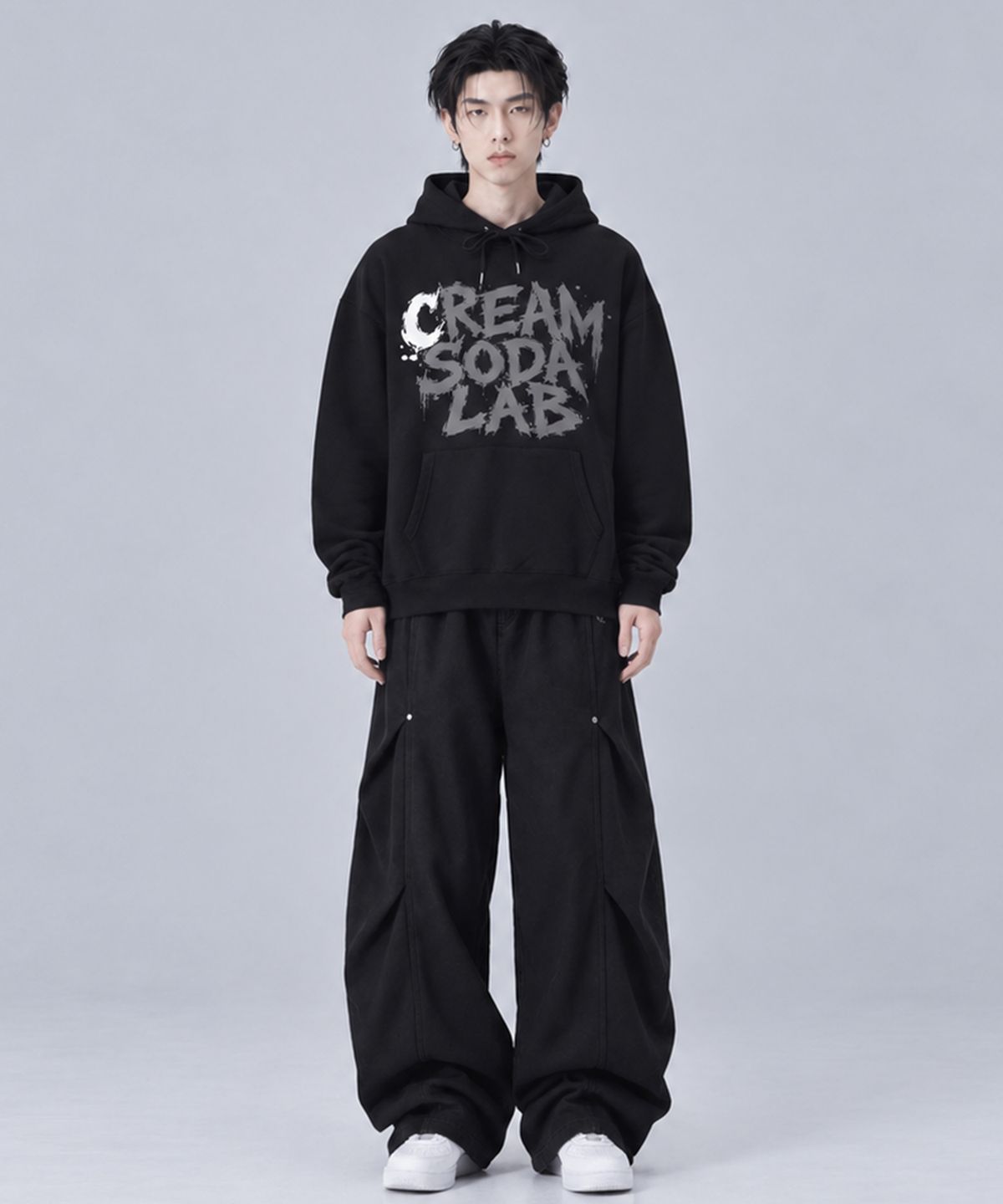 크림소다랩(CREAM SODA LAB) 잉크 스플래시 후드