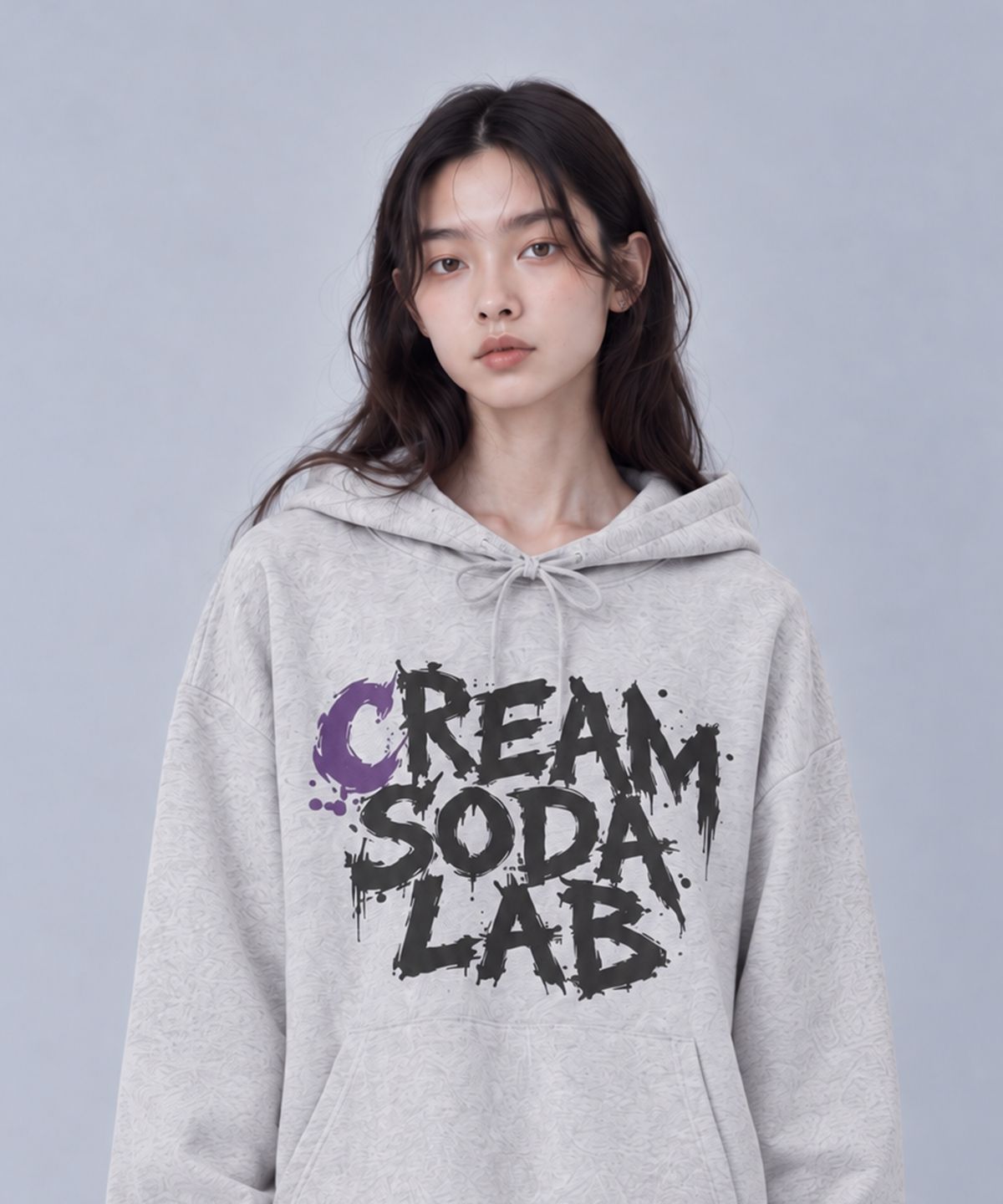 크림소다랩(CREAM SODA LAB) 잉크 스플래시 후드