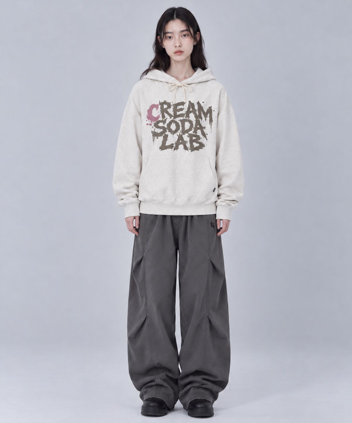 크림소다랩(CREAM SODA LAB) 잉크 스플래시 후드