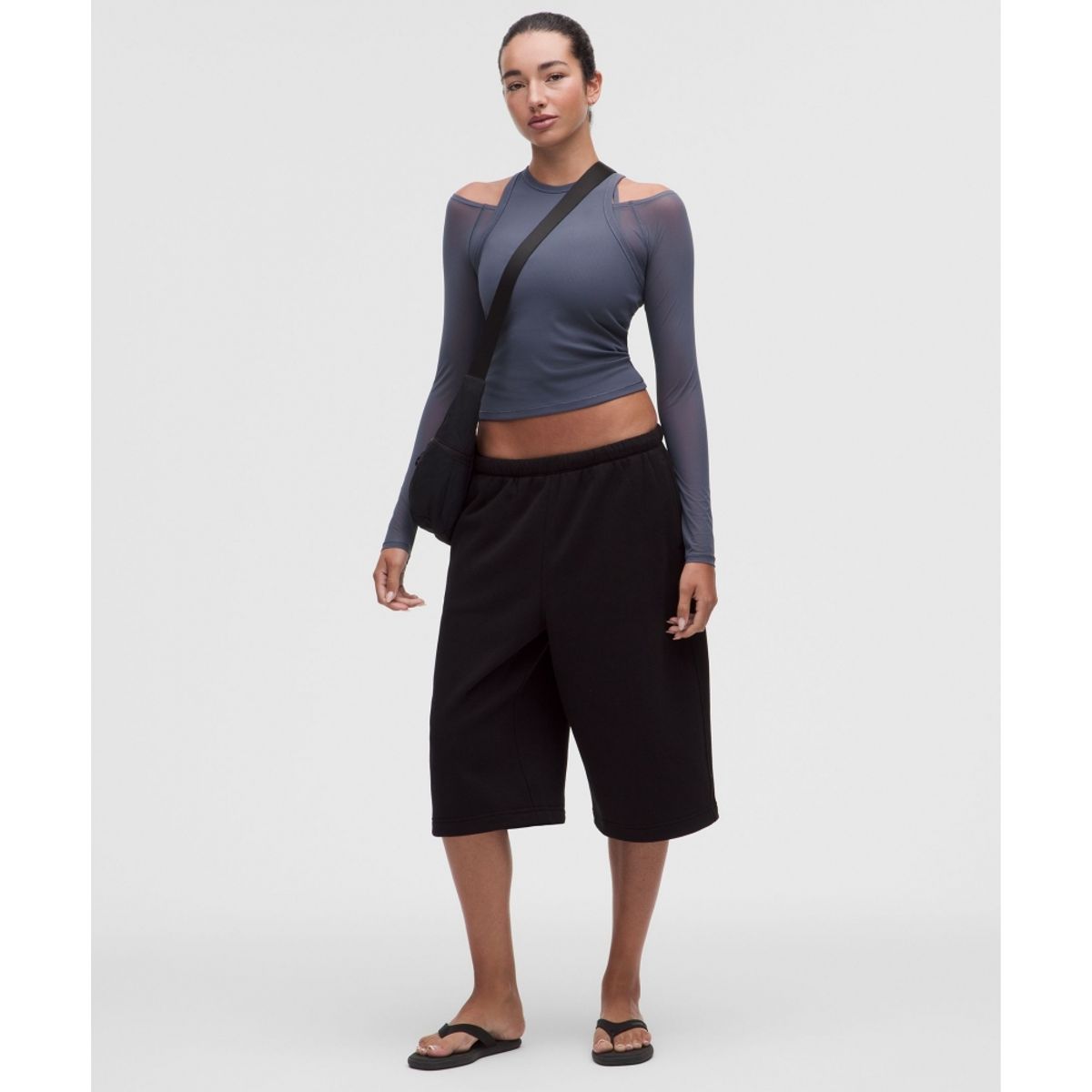 룰루레몬(LULULEMON) 레이어드 메쉬 Nulu 롱슬리브 셔츠  DDND