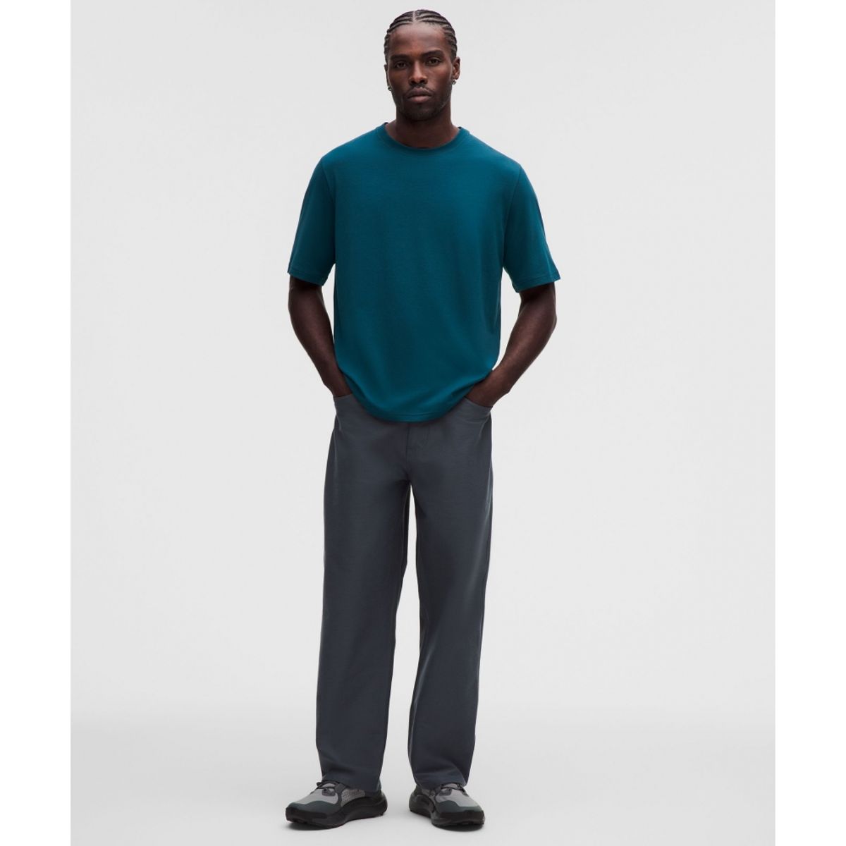 룰루레몬(LULULEMON) 에브리데이 코튼 블렌드 릴랙스드 티셔츠 *헤더드  REMA