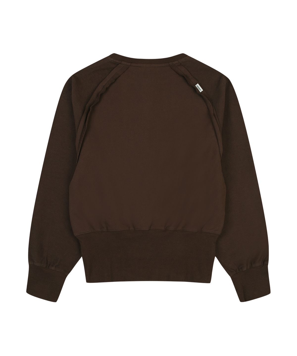 오디너리 홀리데이(ORDINARY HOLIDAY) RIBBED SNAP SWEATSHIRT [BROWN]
