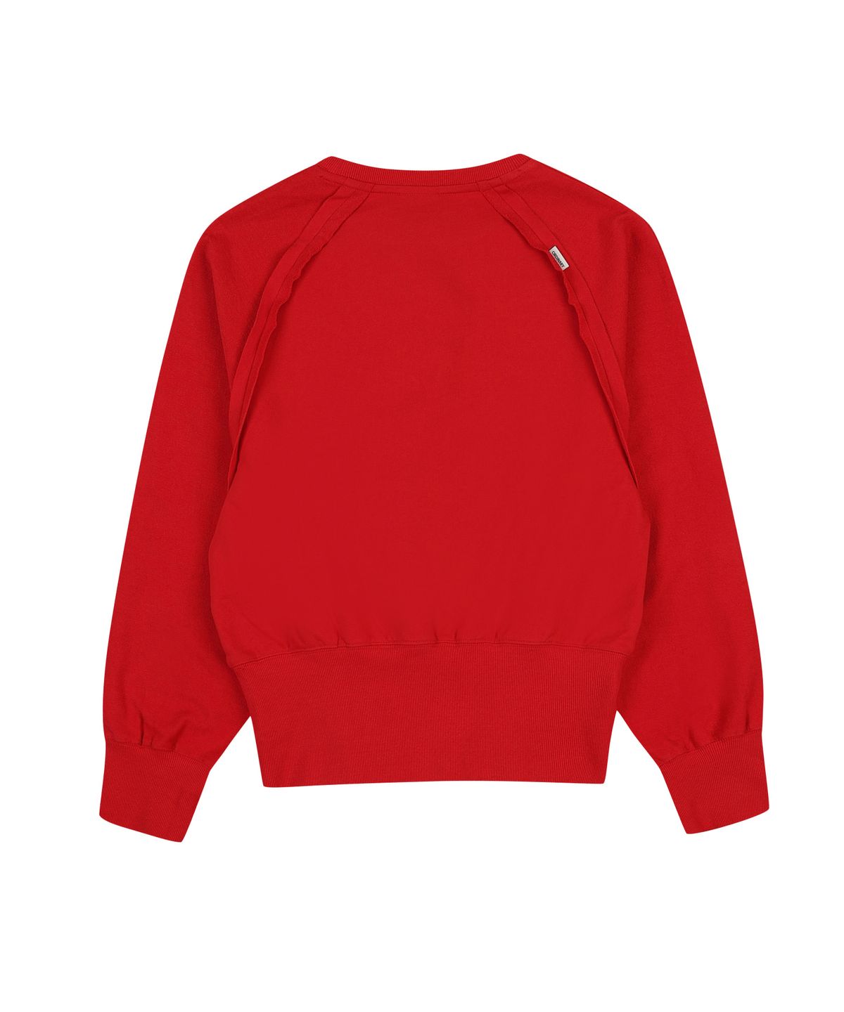 오디너리 홀리데이(ORDINARY HOLIDAY) RIBBED SNAP SWEATSHIRT [RED]