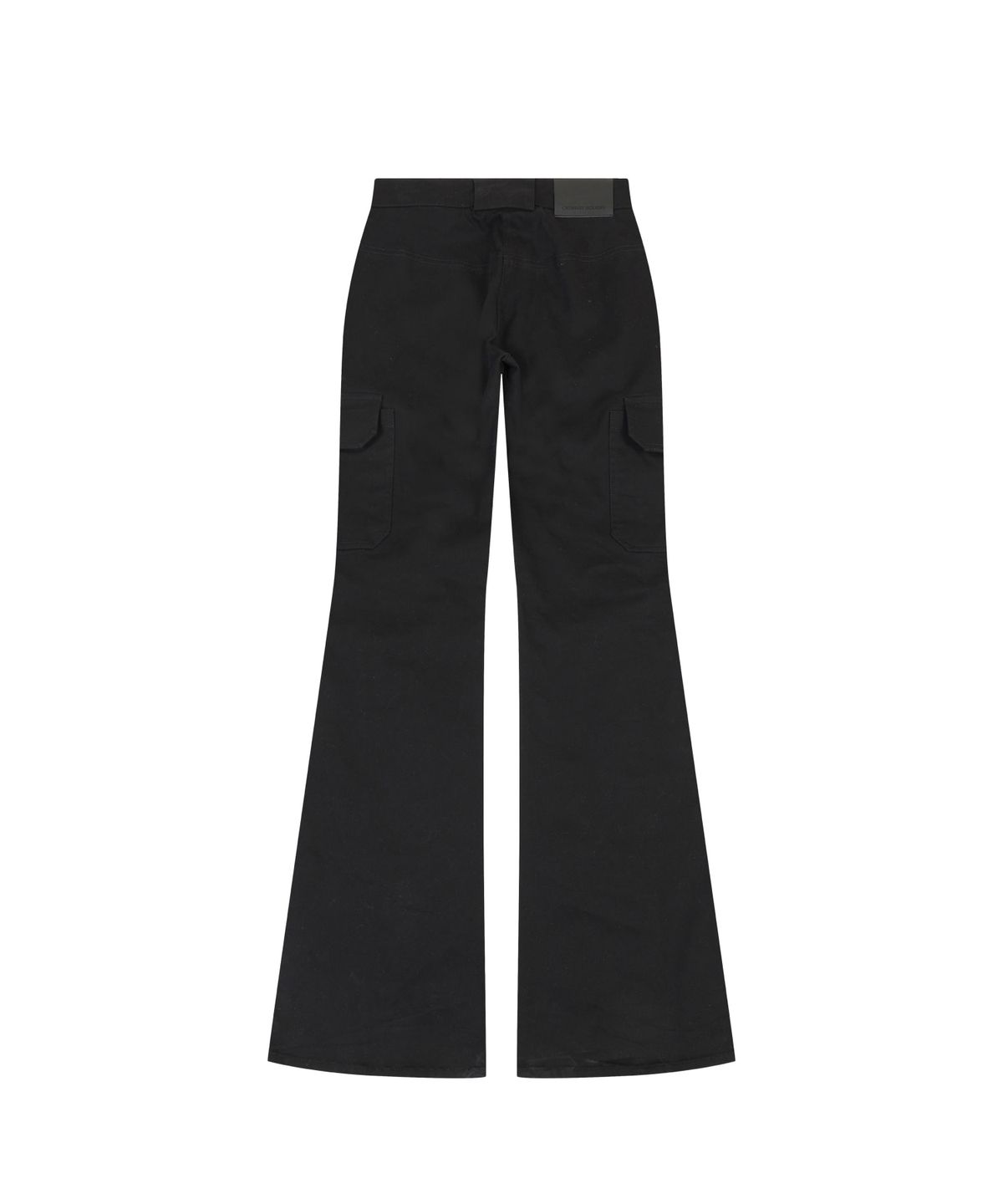 오디너리 홀리데이(ORDINARY HOLIDAY) SHIRRING DETAIL BOOTS CUT PANTS [BLACK]