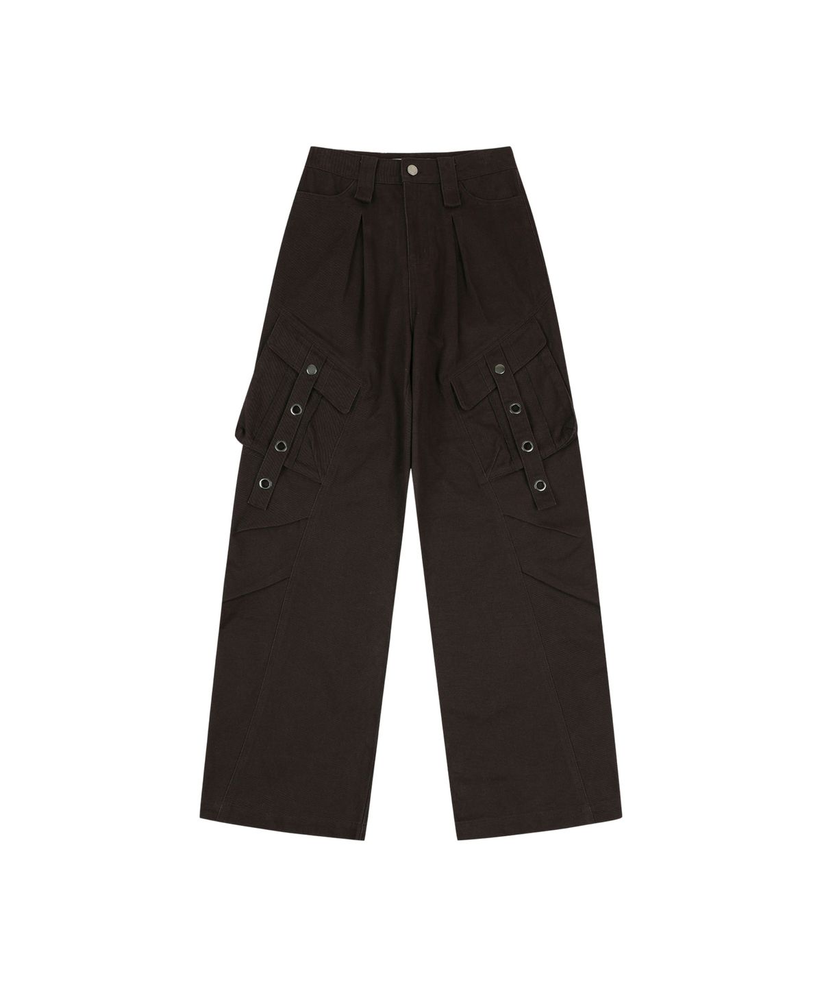 오디너리 홀리데이(ORDINARY HOLIDAY) WASHED COTTON CARGO PANTS [BROWN]