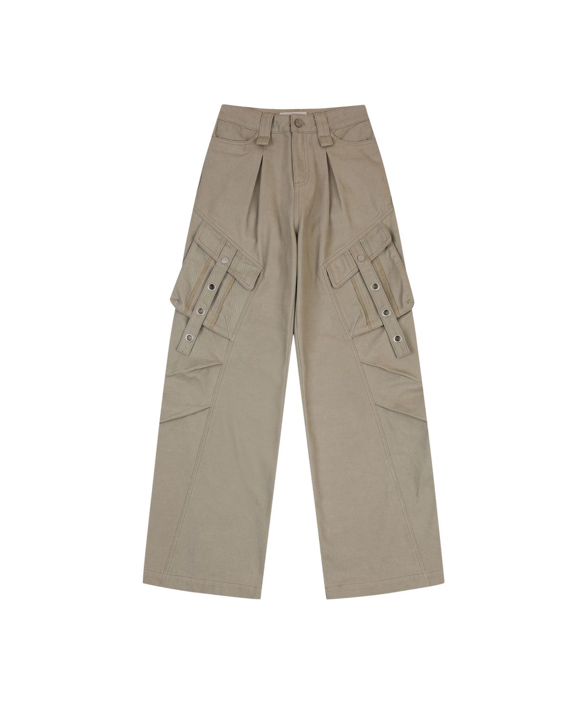 오디너리 홀리데이(ORDINARY HOLIDAY) WASHED COTTON CARGO PANTS [BEIGE]