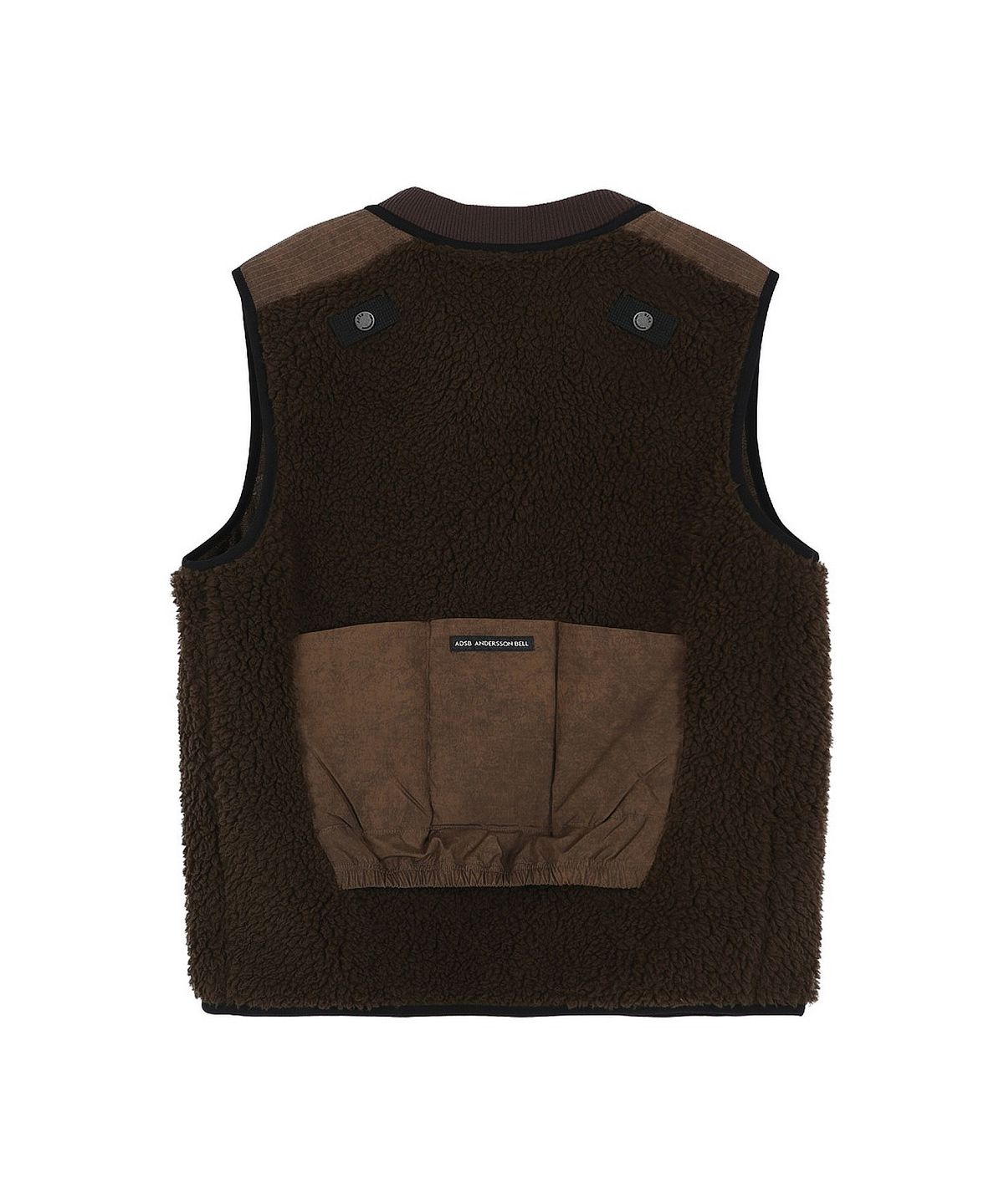 앤더슨벨(ADSB ANDERSSON BELL) SORANO PATCHWORK FLEECE VEST (TAUPE)