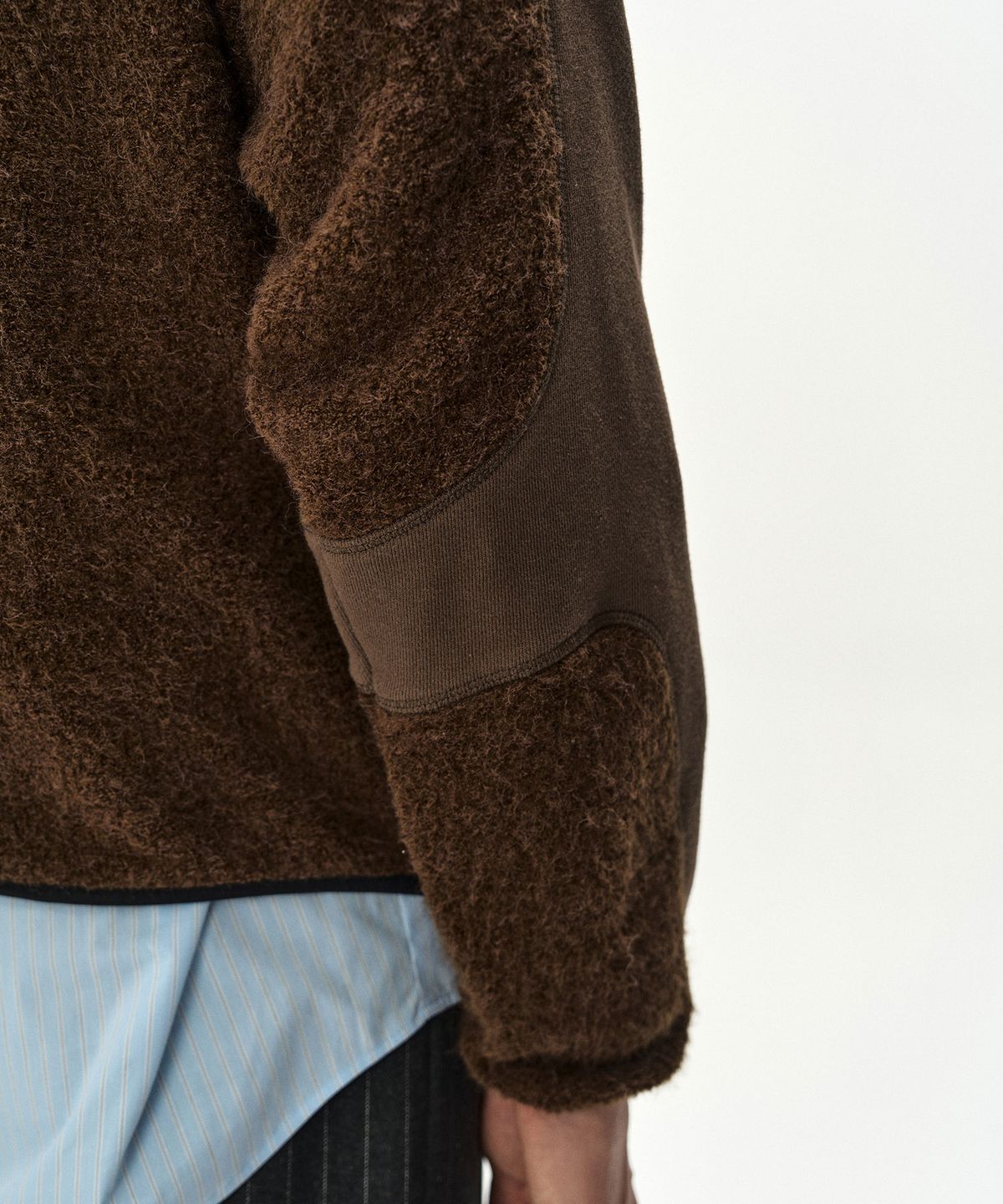앤더슨벨(ADSB ANDERSSON BELL) ORTE TERRY HALF ZIP UP HOODIE (BROWN)