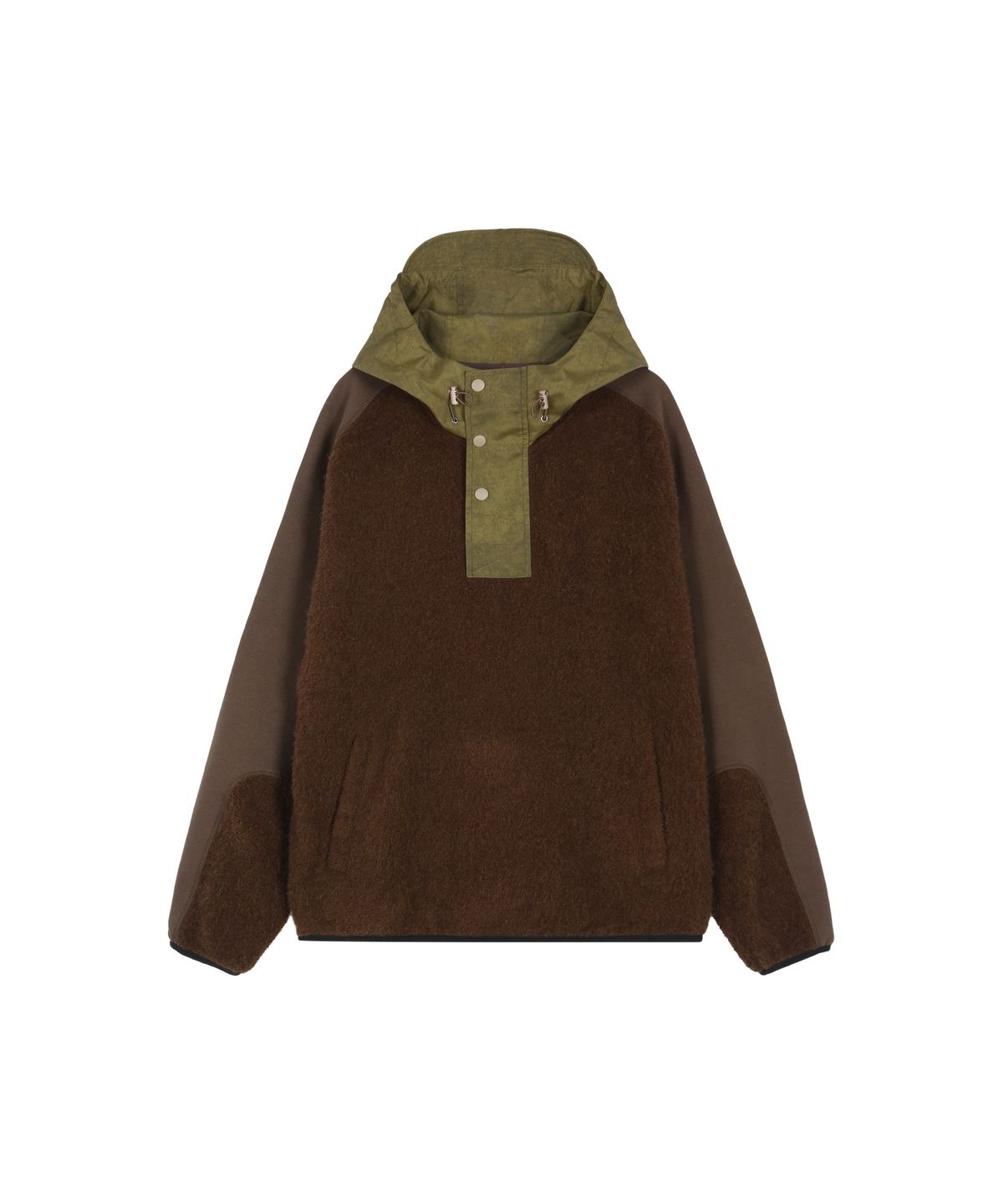 앤더슨벨(ADSB ANDERSSON BELL) ORTE TERRY HALF ZIP UP HOODIE (BROWN)