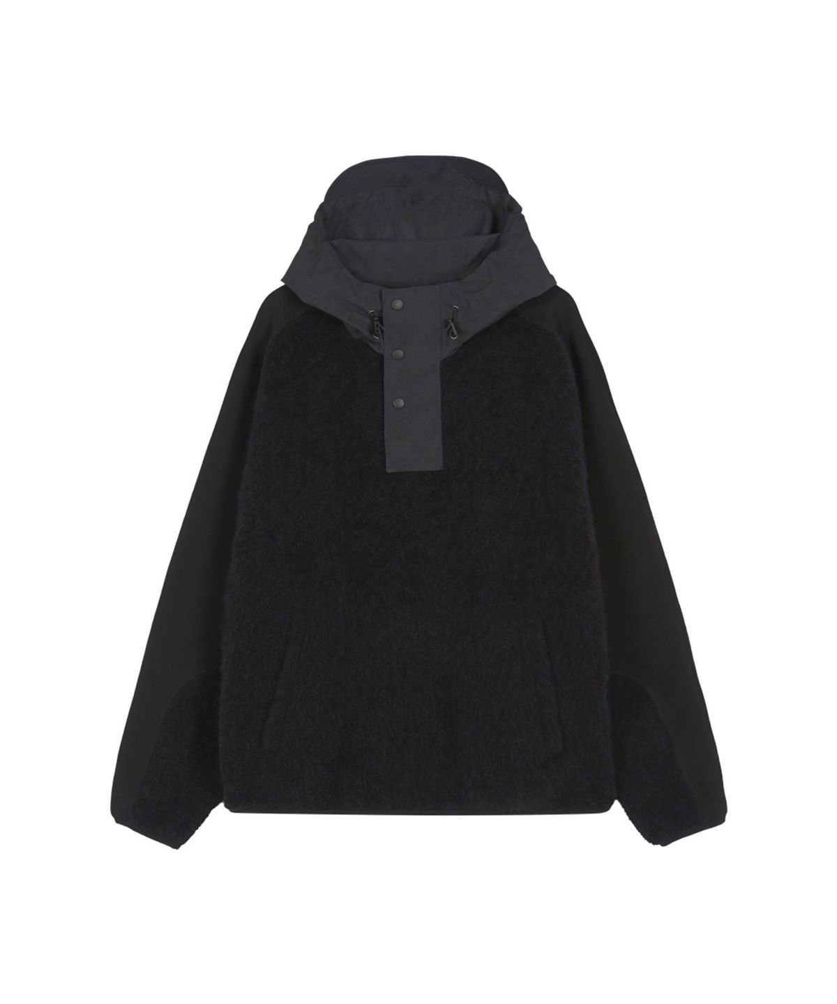 앤더슨벨(ADSB ANDERSSON BELL) ORTE TERRY HALF ZIP UP HOODIE (BLACK)