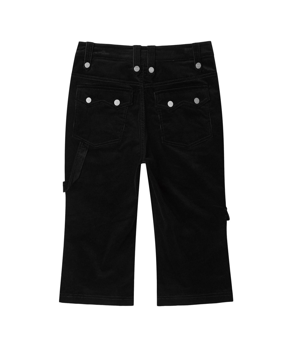 더바이닐하우스(THEVINYLHOUSE) UTILITY CORDUROY CAPRI PANTS(W) BLACK