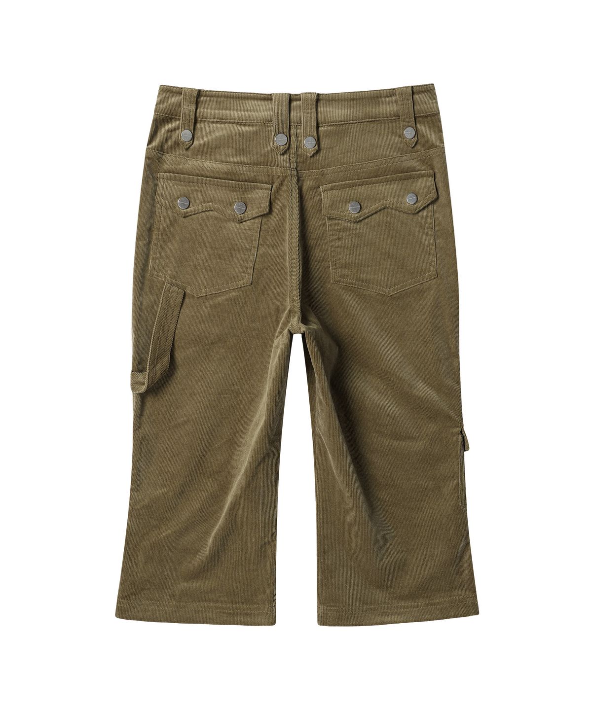 더바이닐하우스(THEVINYLHOUSE) UTILITY CORDUROY CAPRI PANTS(W) BROWN