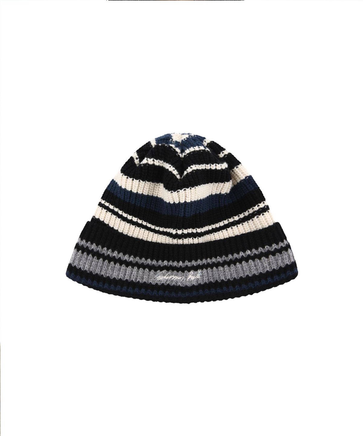 앤더슨벨(ADSB ANDERSSON BELL) UNISEX MULTI STRIPE BEANIE (BLACK/ECRU)