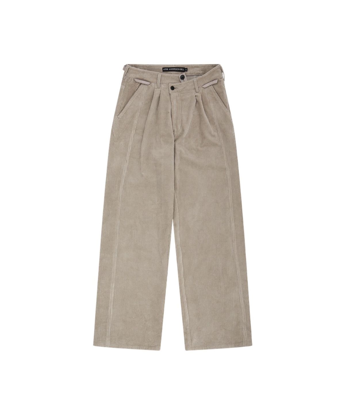 앤더슨벨(ADSB ANDERSSON BELL) CROSSOVER WIDE-LEG CORDUROY TROUSERS (CREAM)