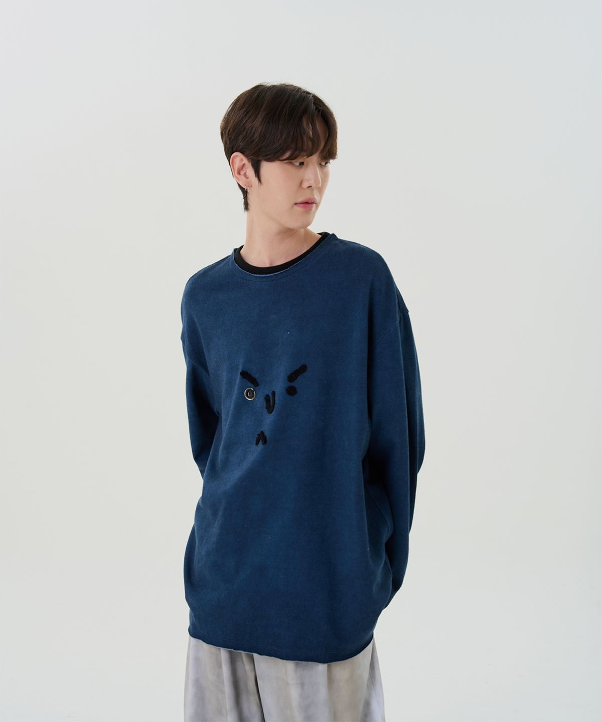 와이쏘씨리얼즈(WHYSOCEREALZ) Forever Serious Longsleeve (midnight)