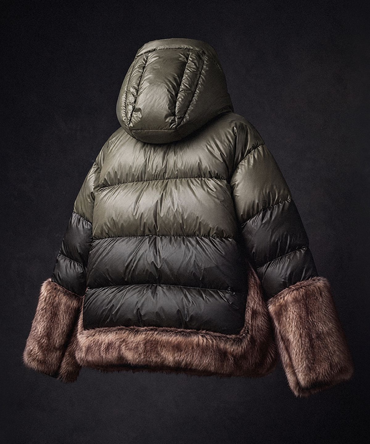 앤더슨벨(ADSB ANDERSSON BELL) COPENHAGEN DOWN FUR JACKET (KHAKI)