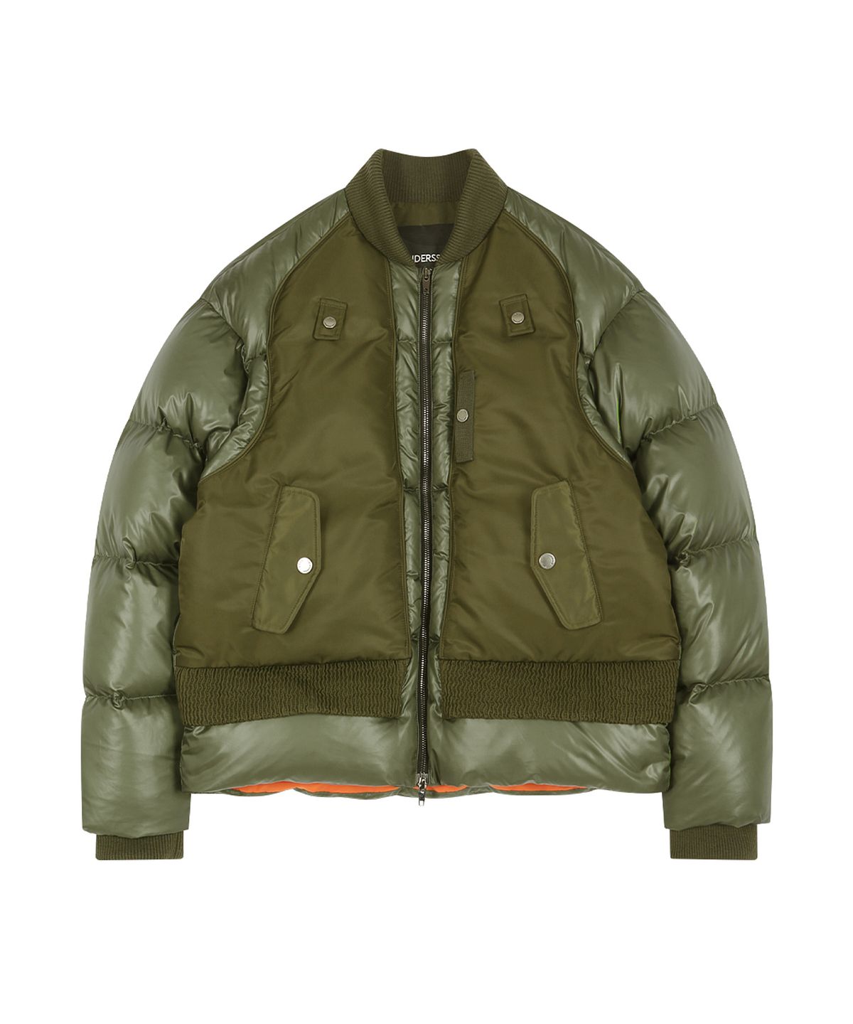 앤더슨벨(ADSB ANDERSSON BELL) UNISEX BOMBER LAYERED DOWN JACKET (KHAKI)
