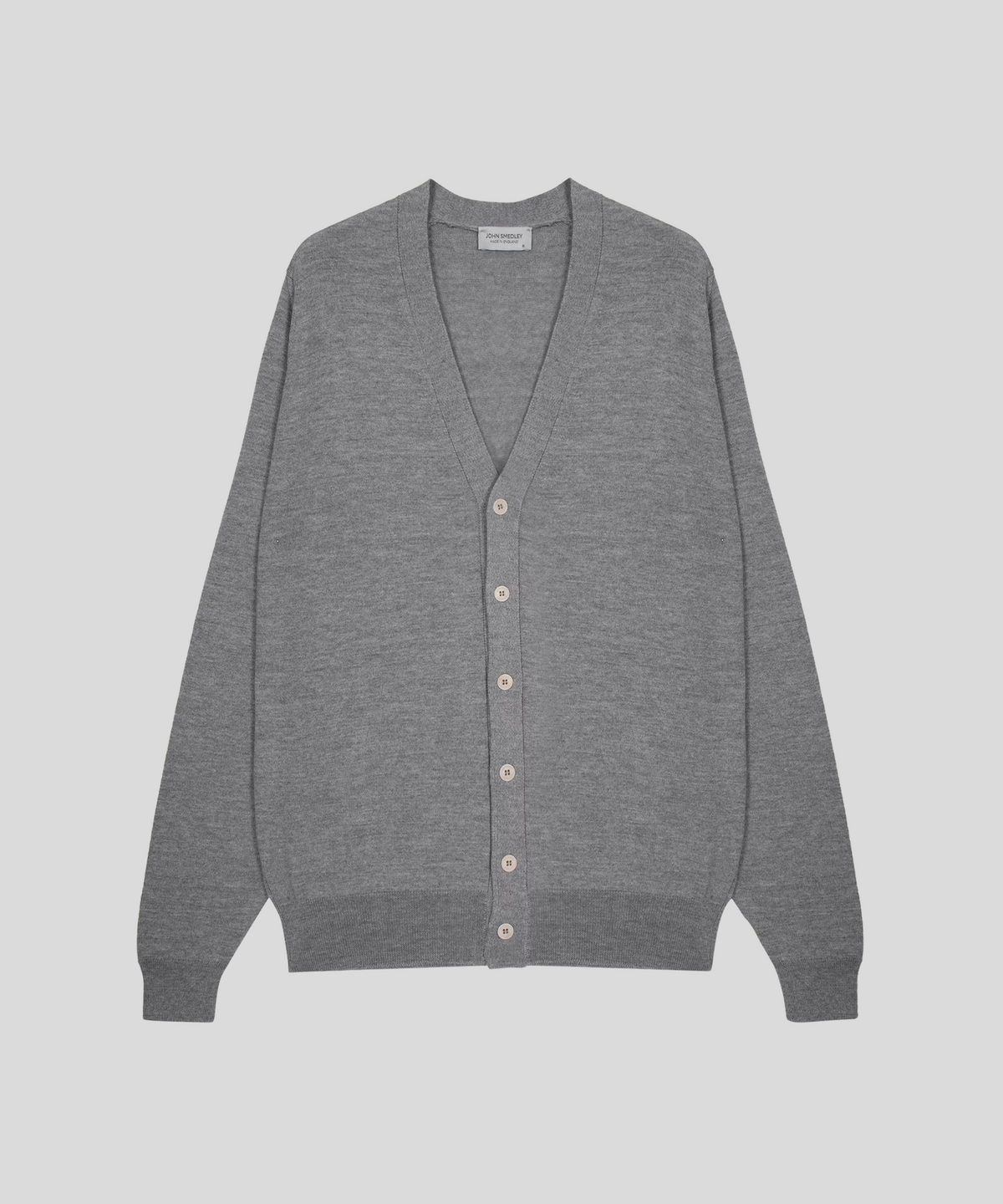 존 스메들리(JOHN SMEDLEY) WAVERLY Extra Fine Merino Wool Standard Fit V-Neck Cardigan Core 3 Colors