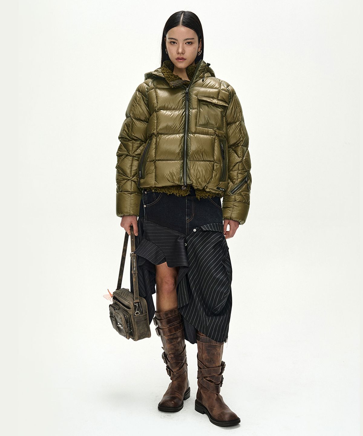 앤더슨벨(ADSB ANDERSSON BELL) UNISEX TORINO LIGHTWEIGHT DOWN JACKET (OLIVE)