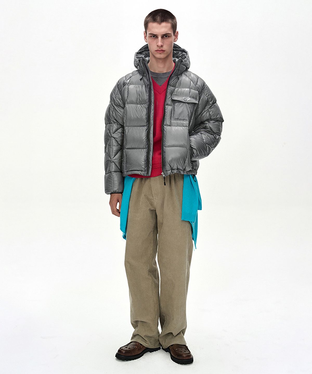 앤더슨벨(ADSB ANDERSSON BELL) UNISEX TORINO LIGHTWEIGHT DOWN JACKET (GREY)