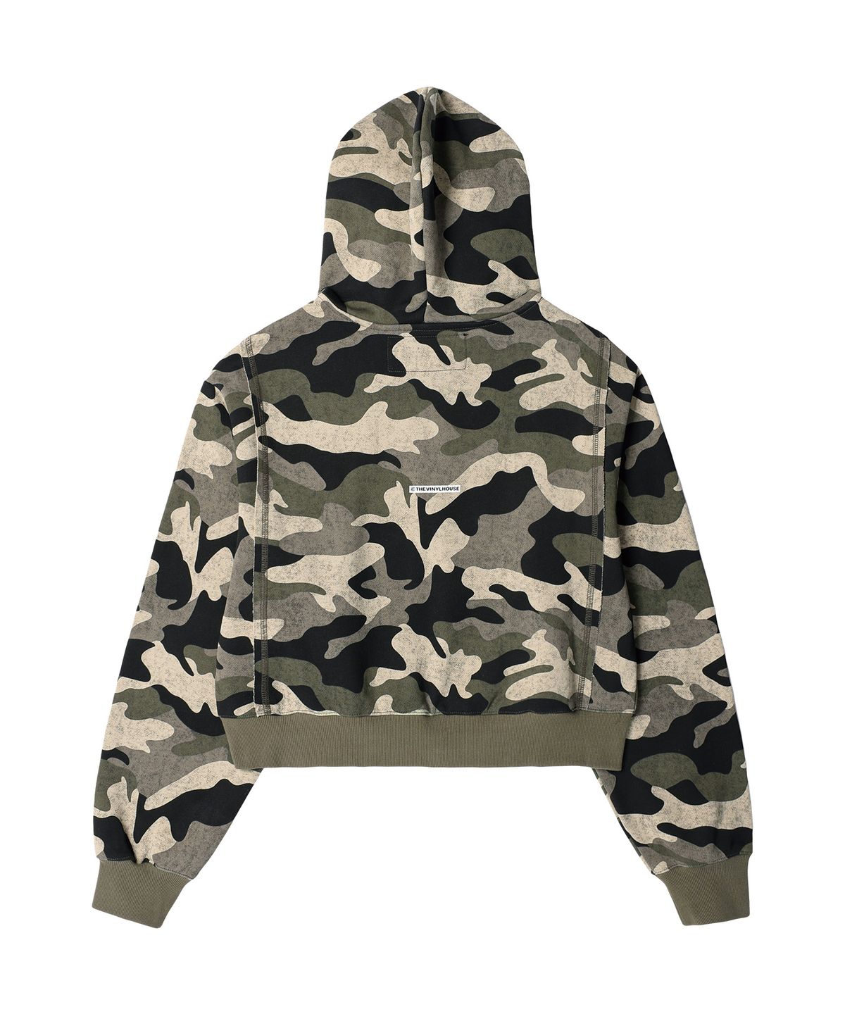 더바이닐하우스(THEVINYLHOUSE) STUDDED FULL ZIP-UP HOODIE (W) CAMO